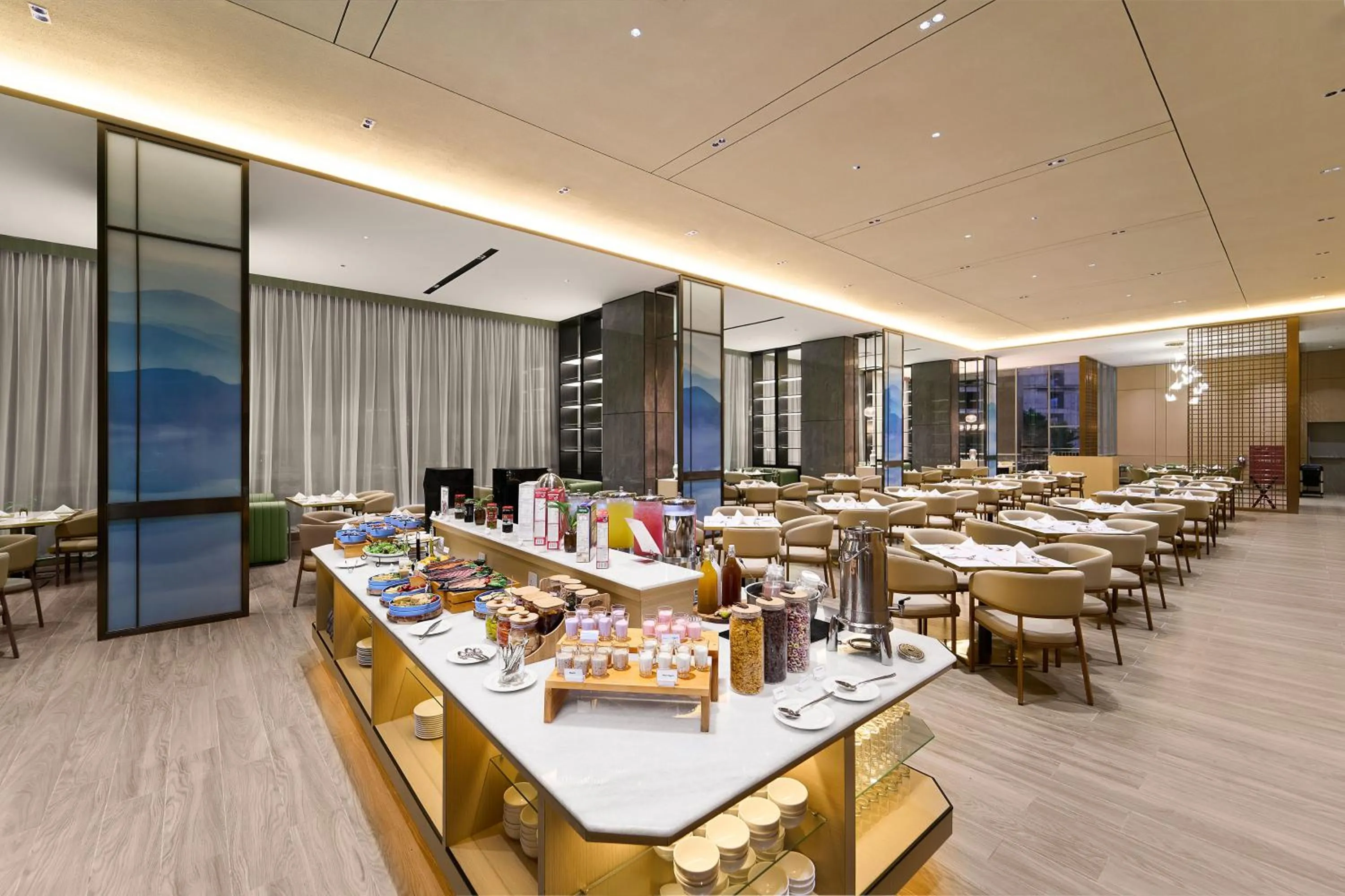 Buffet breakfast in HARRIS Hotel & Suites Nagoya Batam