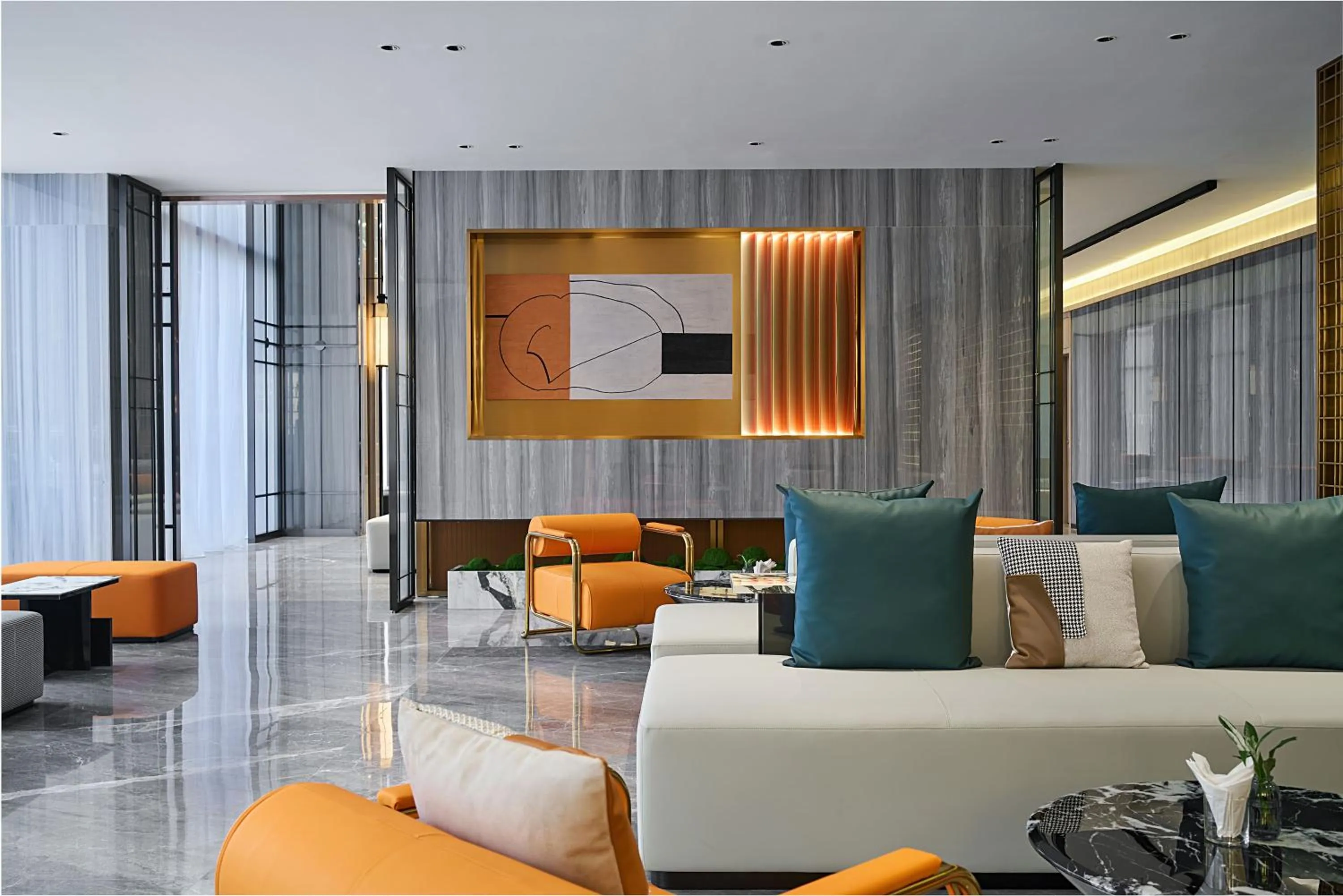 Lobby or reception in HARRIS Hotel & Suites Nagoya Batam