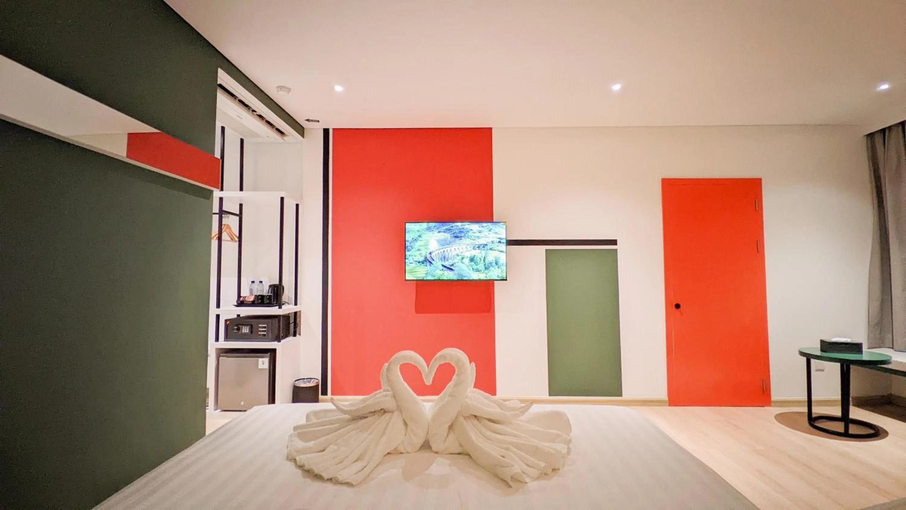 Bedroom, Bed in OS Style Hotel Batam Centre