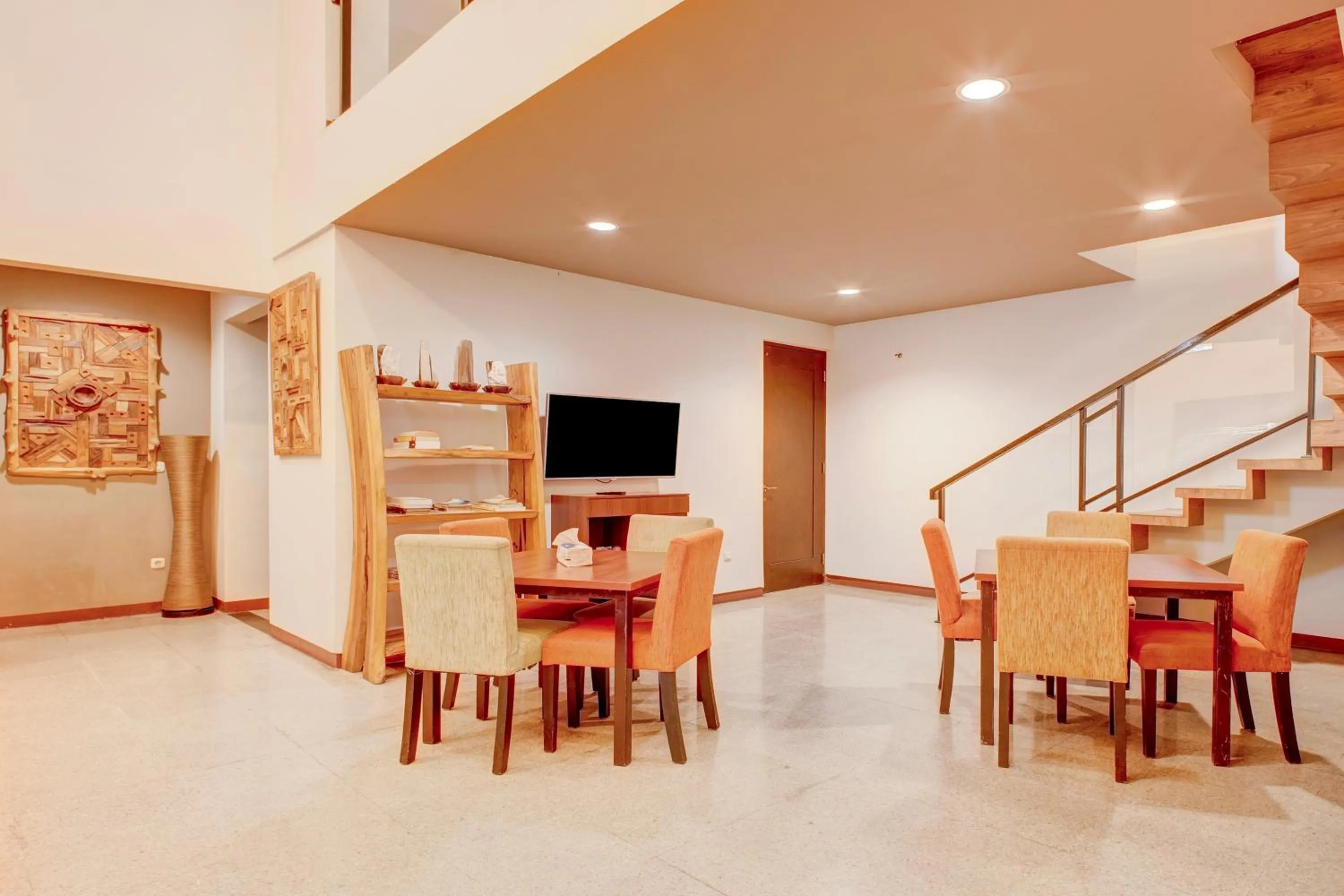 Seating area in Collection O near MRT Cipete Raya formerly Terogong Sembilan