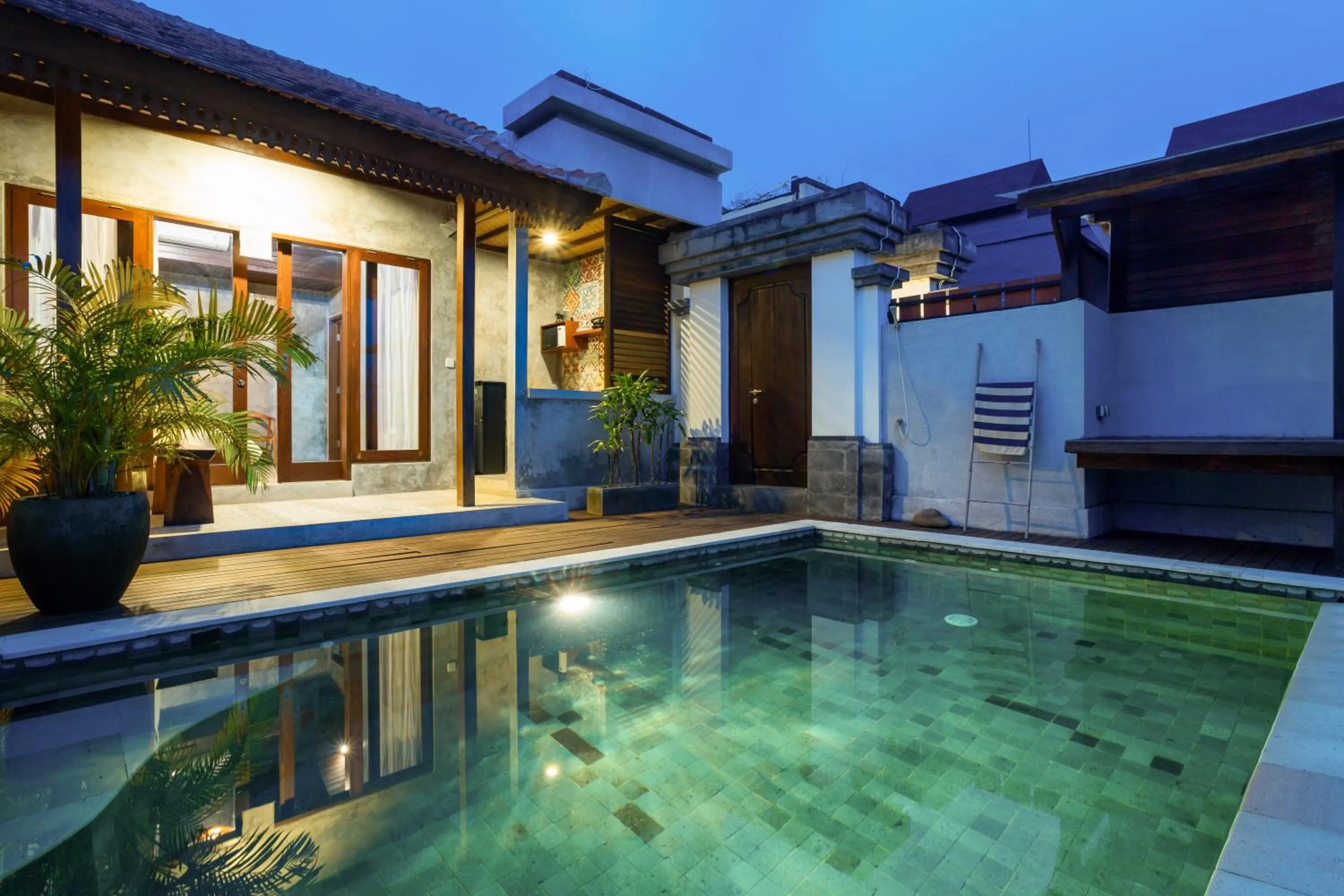 Pool view in Om Villas Kedungu