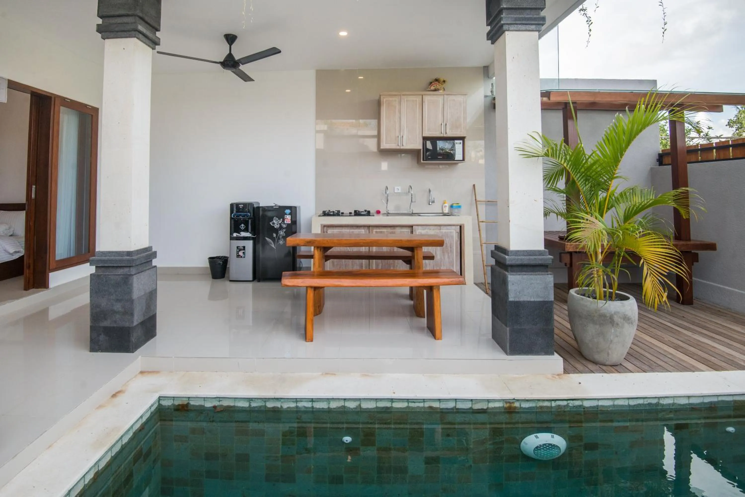 Balcony/Terrace in Om Villas Kedungu