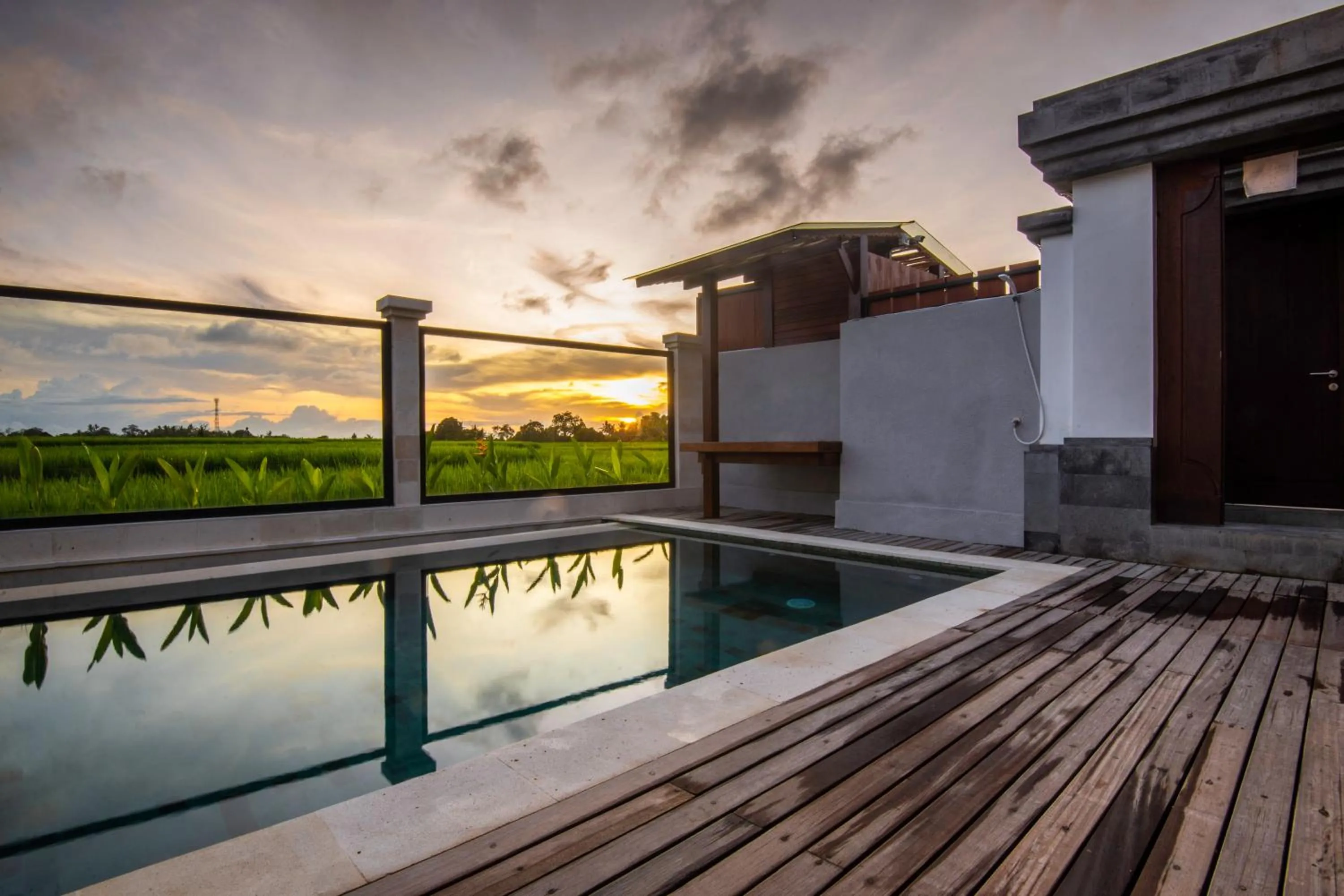 Balcony/Terrace in Om Villas Kedungu