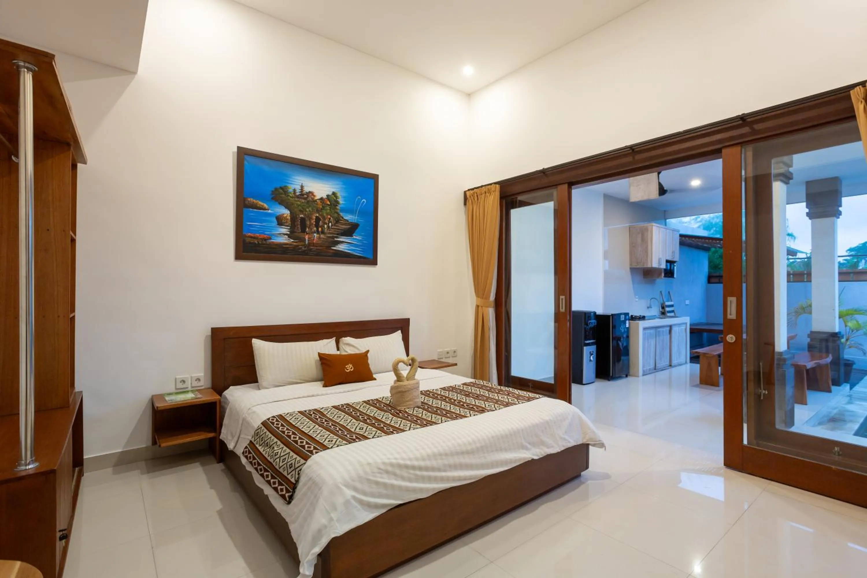 Bed in Om Villas Kedungu