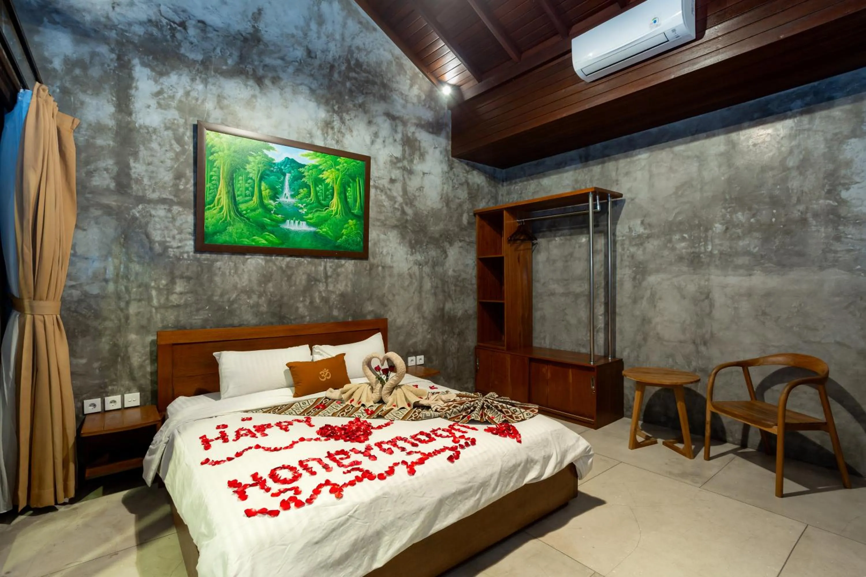 Bedroom, Bed in Om Villas Kedungu