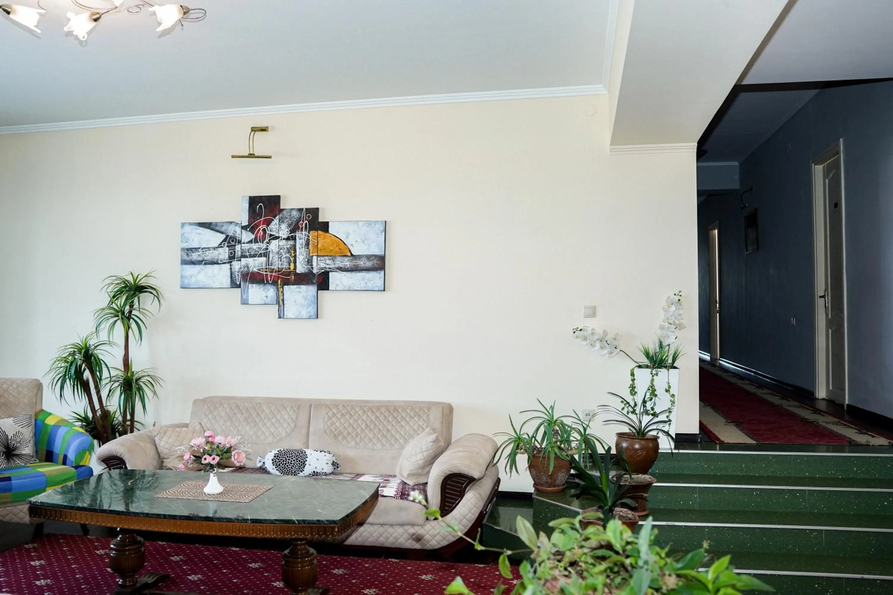 Living room in Europa Hotel-Kutaisi