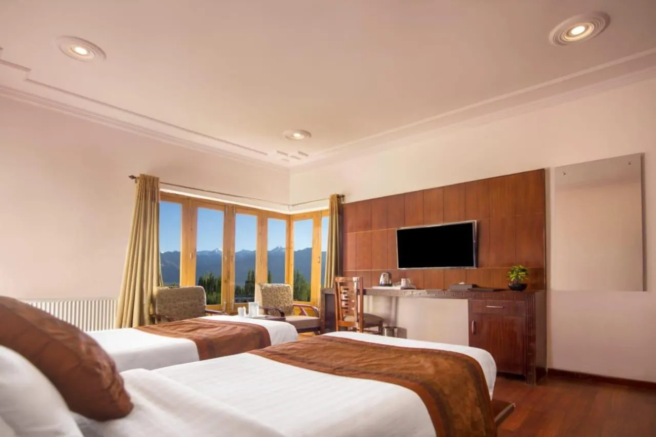 Bed in Hotel Royal Ladakh, Leh