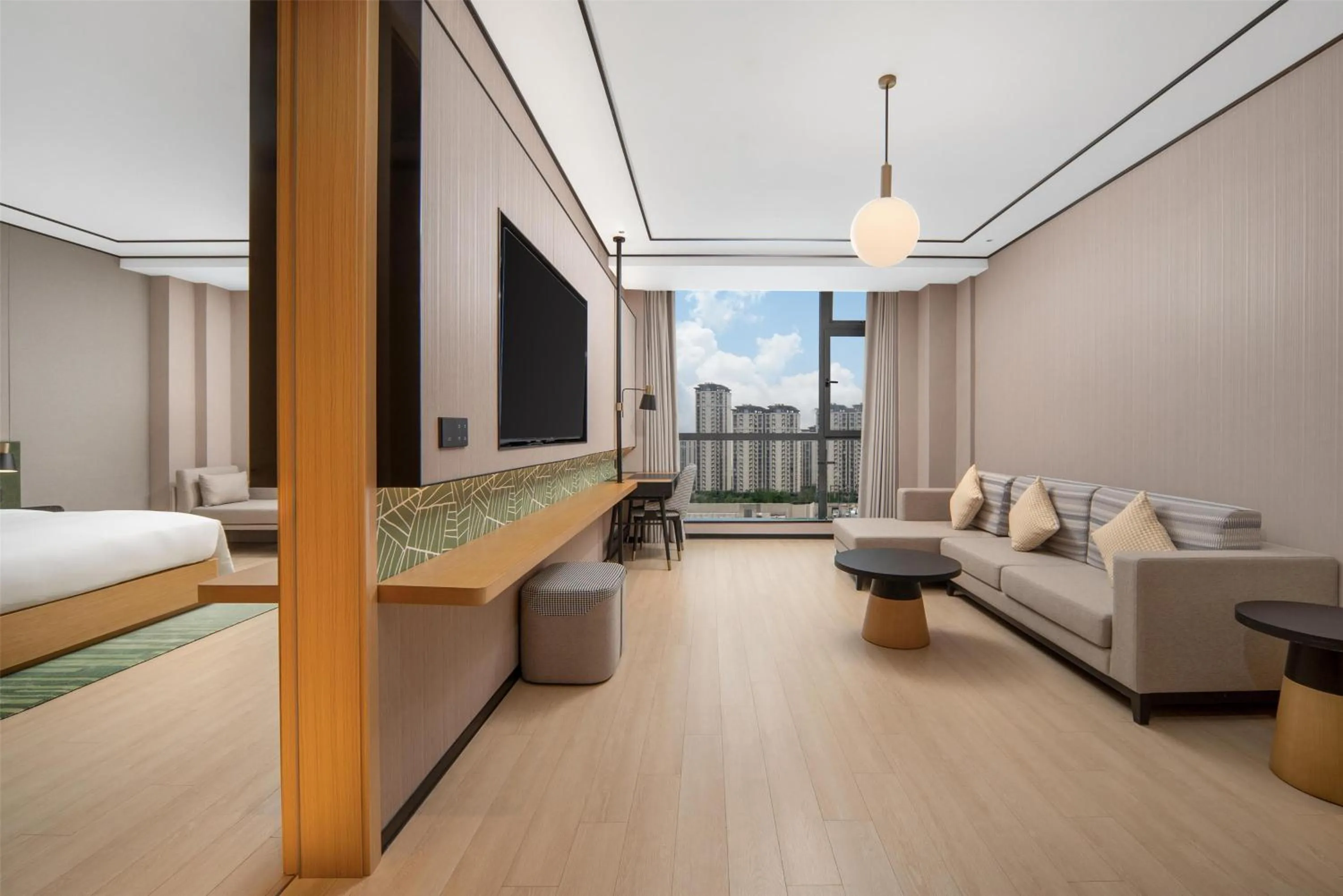 Living room, Bed in Hilton Garden Inn Taizhou Xinghua