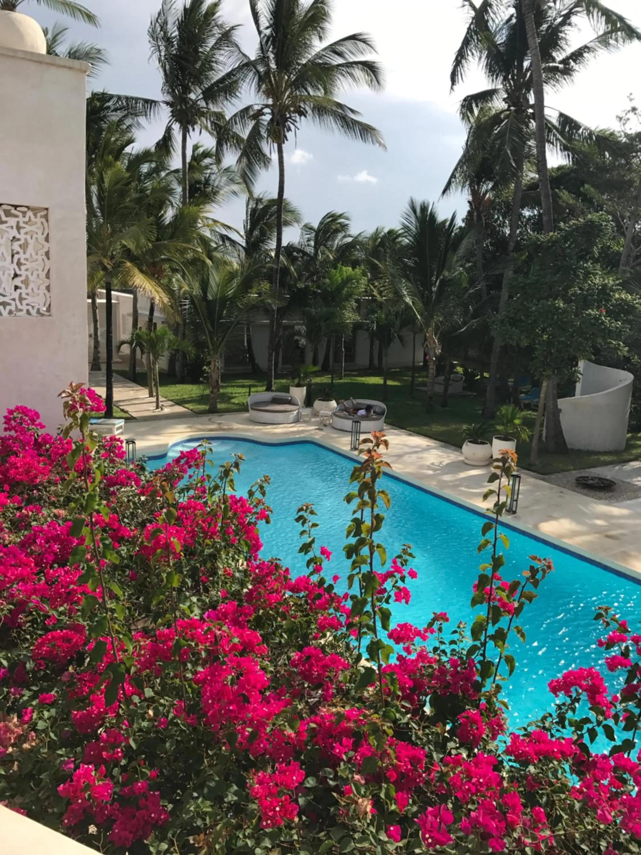 Pool view in The Villa Luxury Suites Hotel