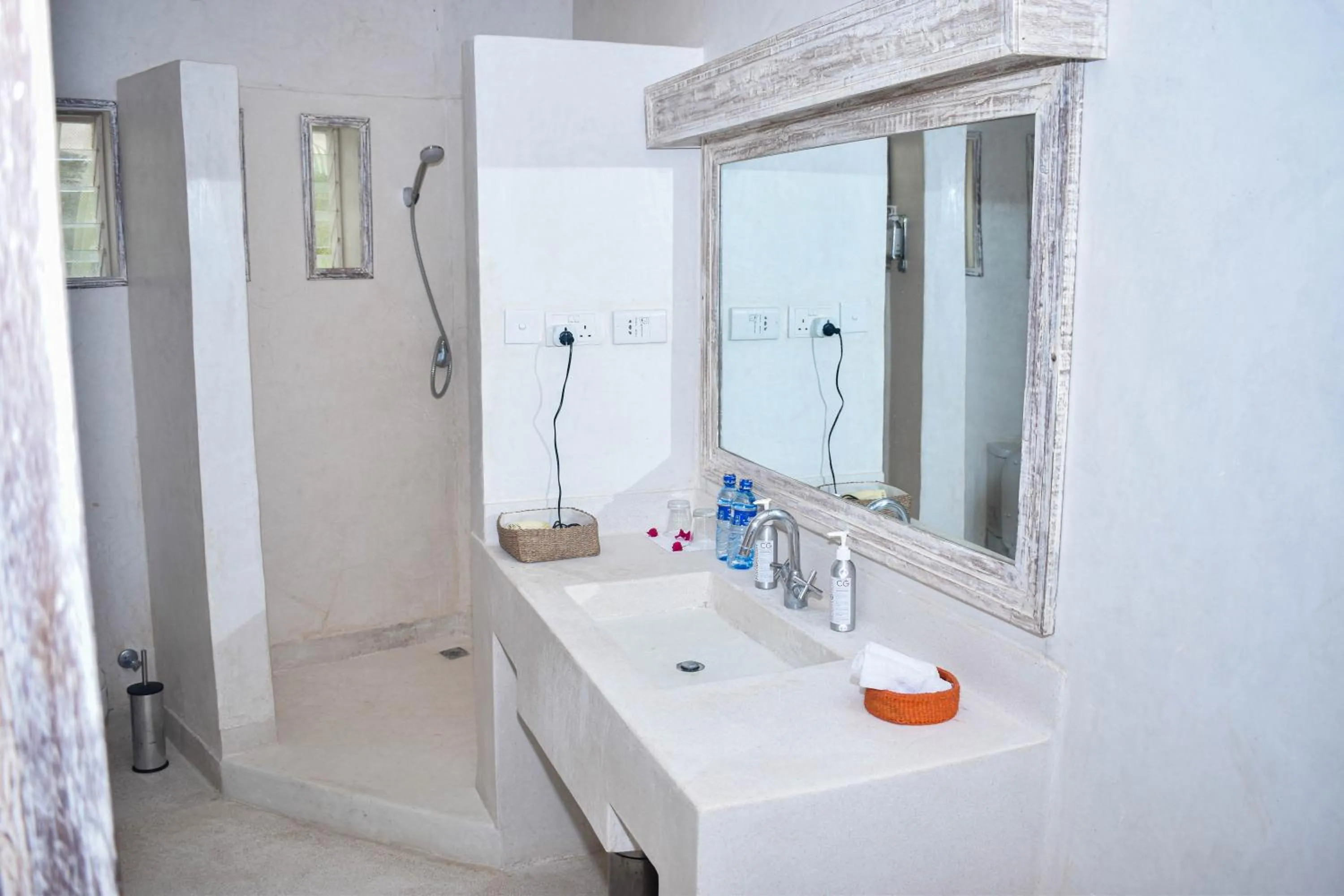 Shower in The Villa Luxury Suites Hotel