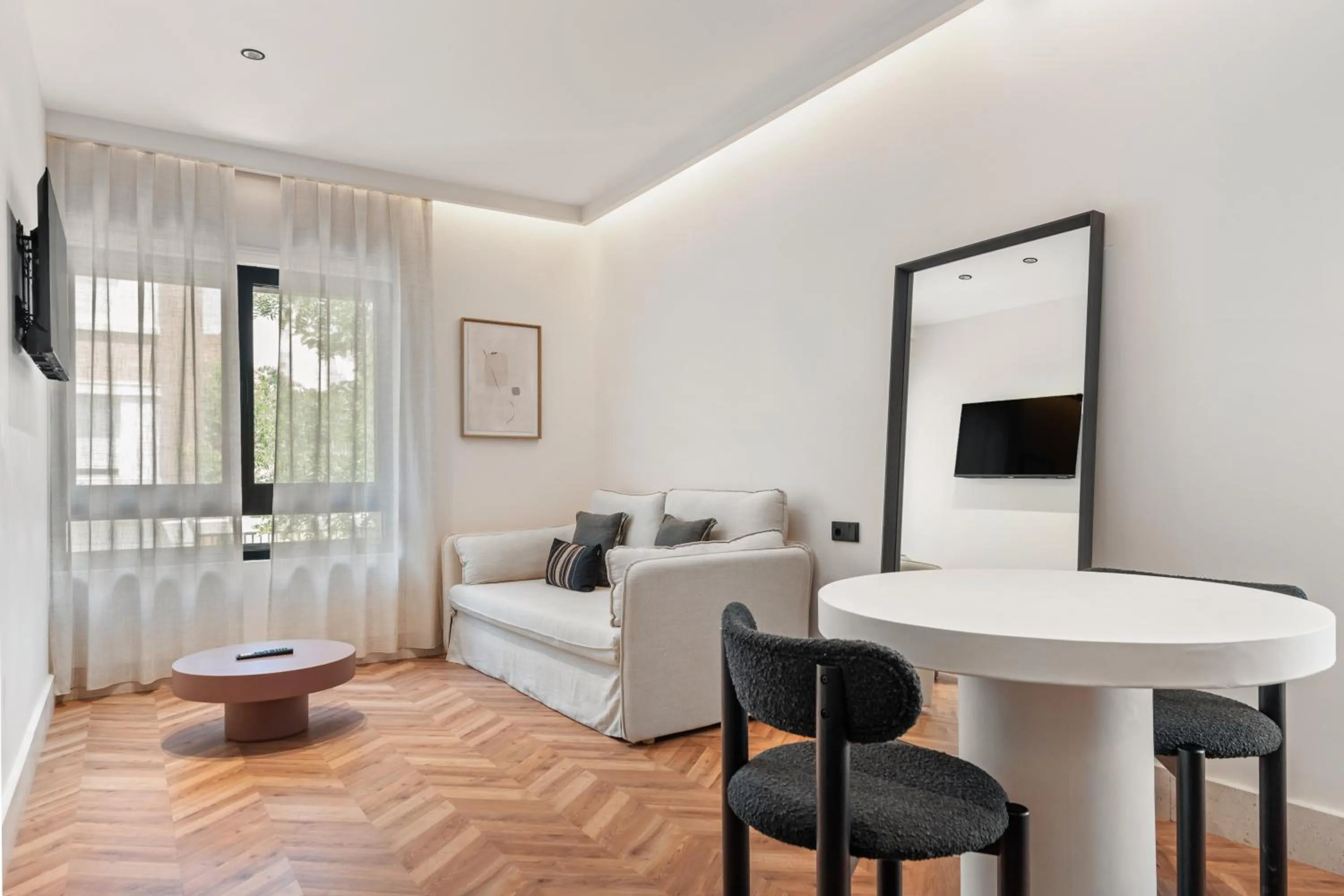 TV and multimedia, Bed in Pacifico Suites near Retiro