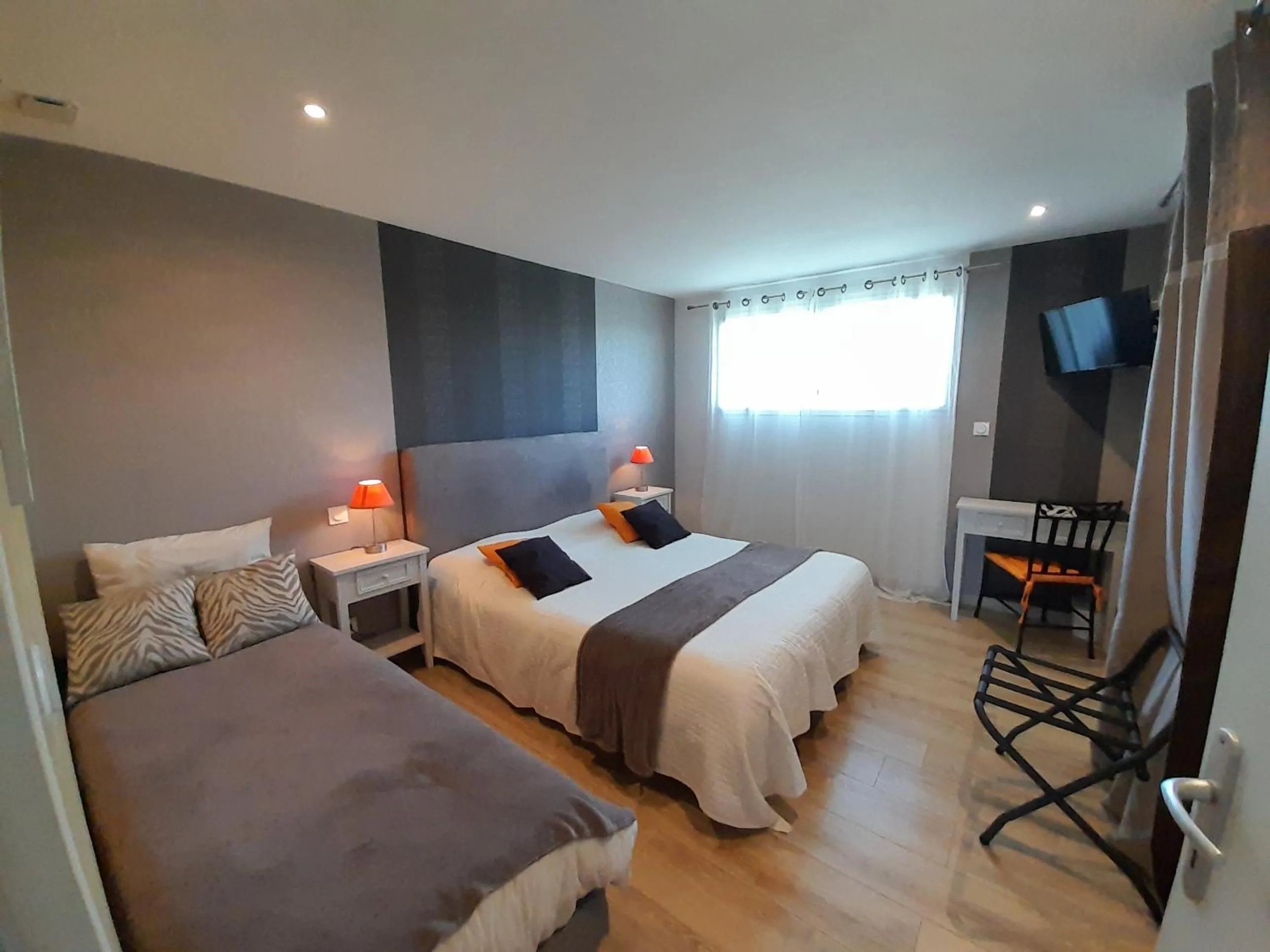 Bed in Chambre d'hôtes Les Bruyères