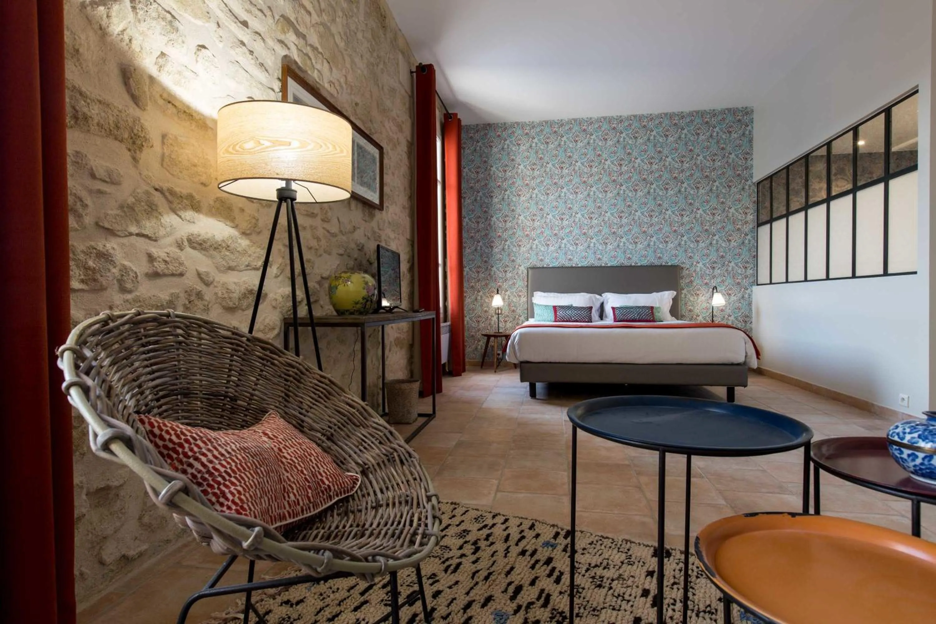 Bedroom in La Cour Des Sens