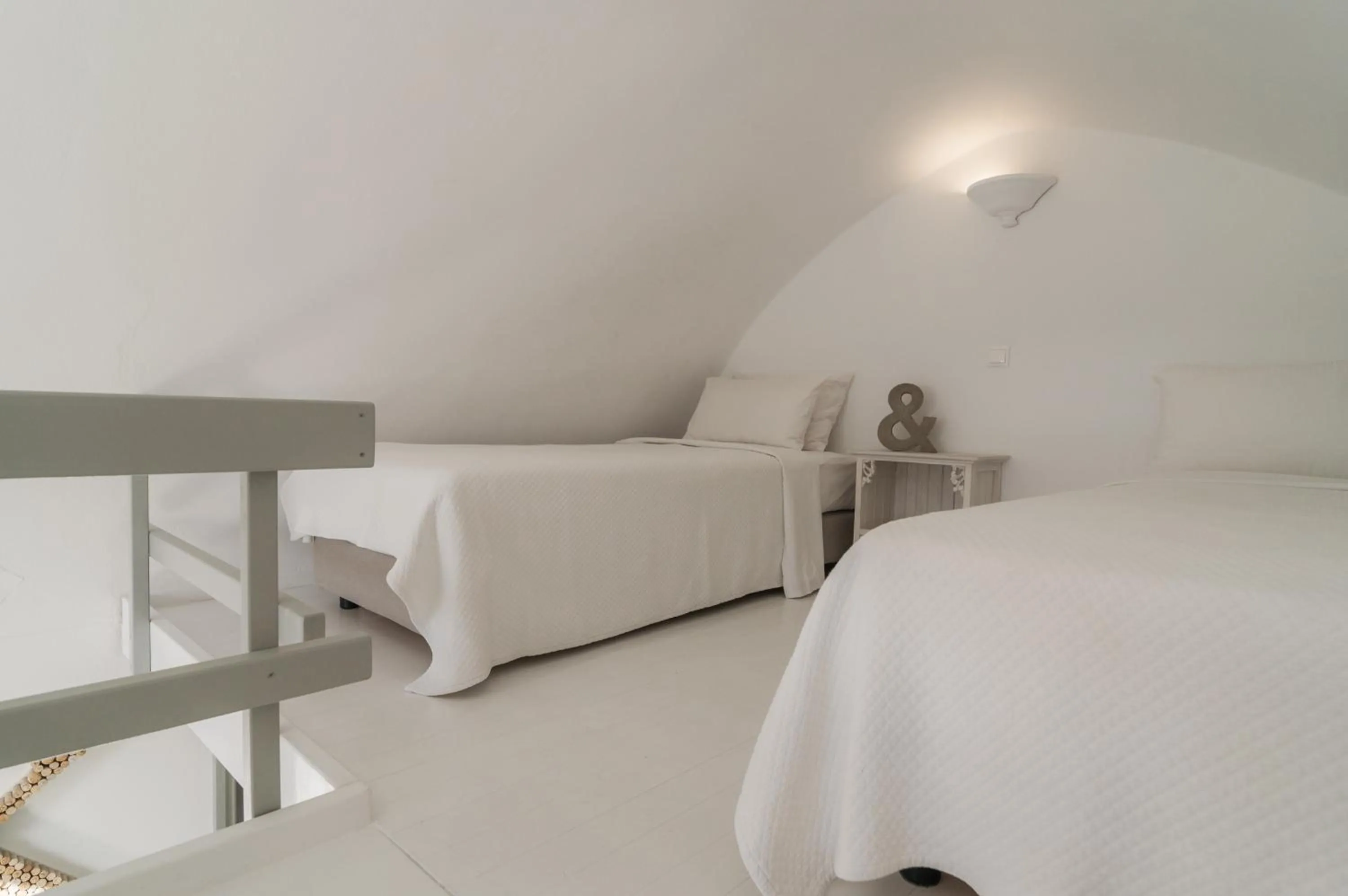 Bed in Kampanario Luxury Two-Bedroom Villa with Private Jacuzzi