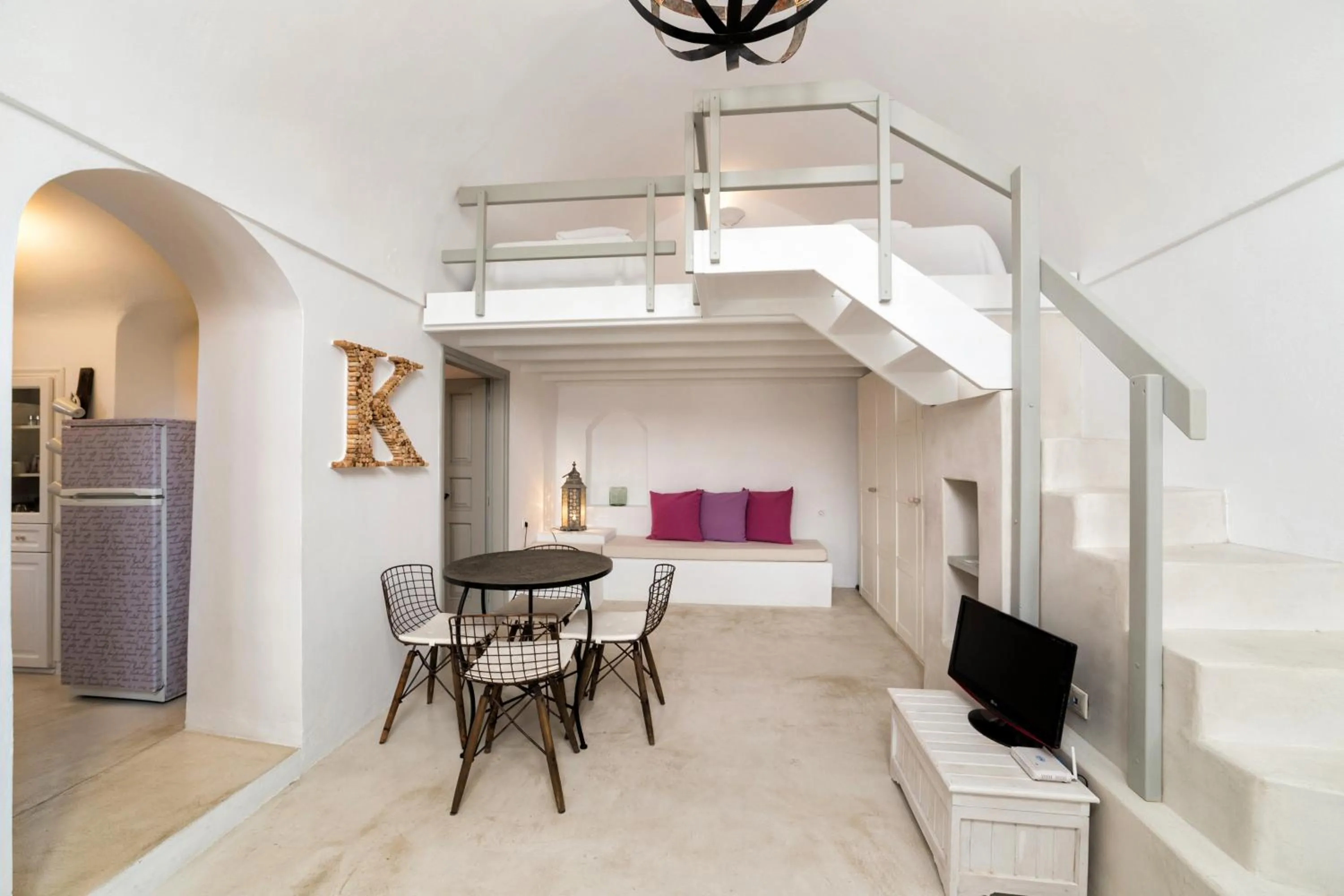 Bed in Kampanario Luxury Two-Bedroom Villa with Private Jacuzzi