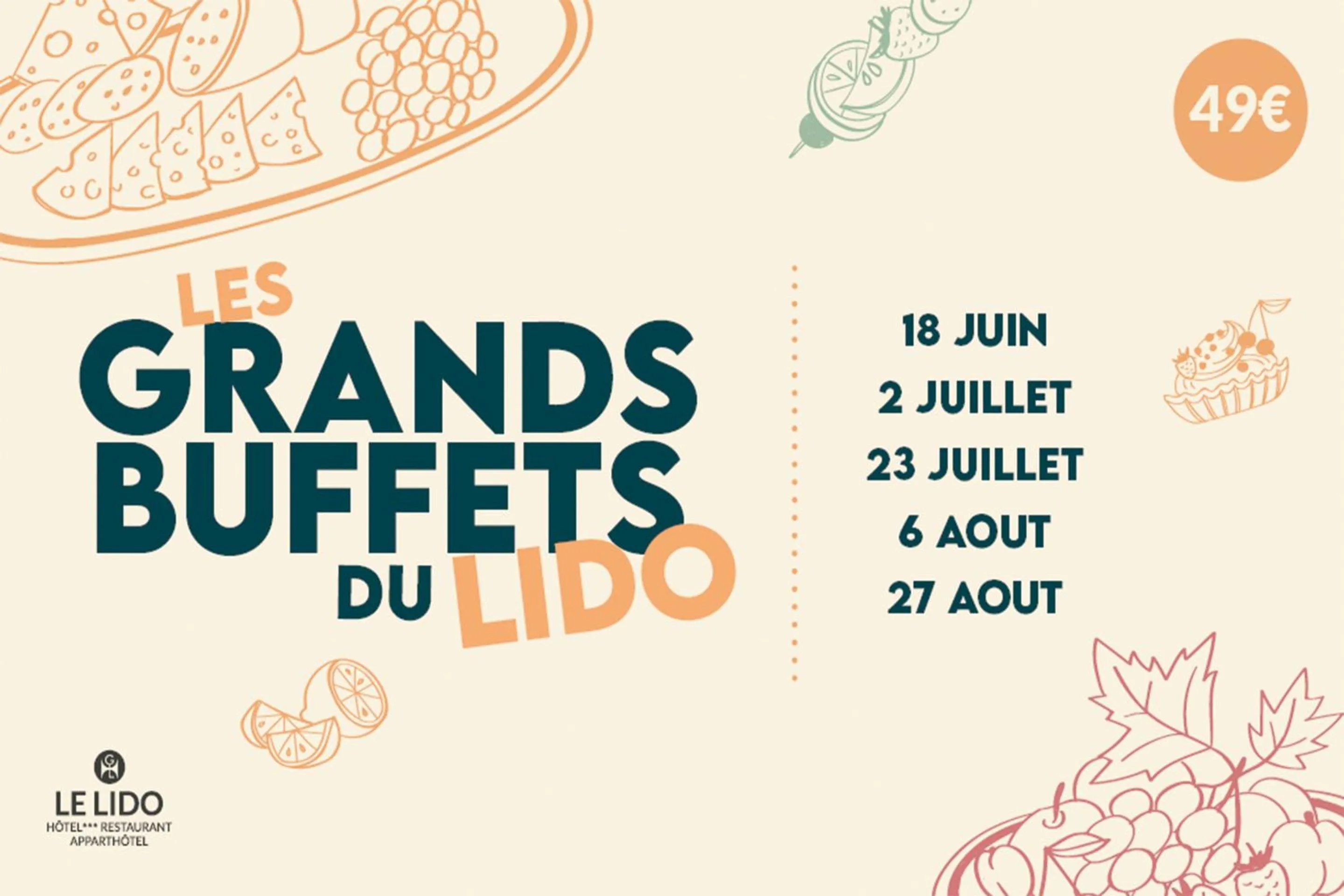 Restaurant/places to eat in Résidence du Lido