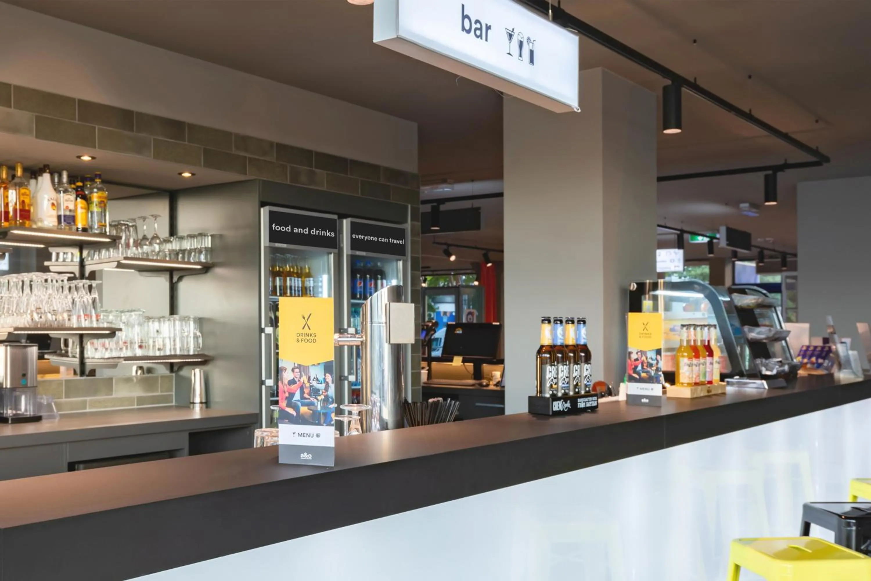 Lounge or bar in a&o Stuttgart City