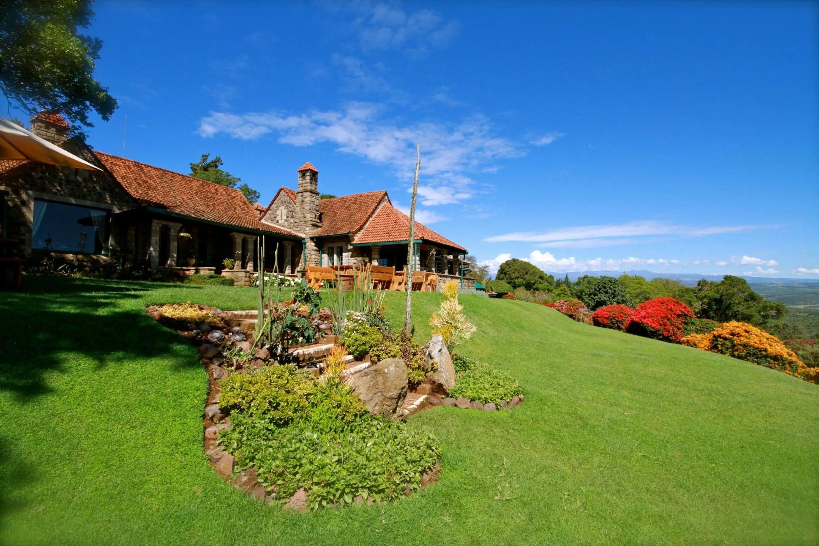 Garden view in The Aberdare Country Club