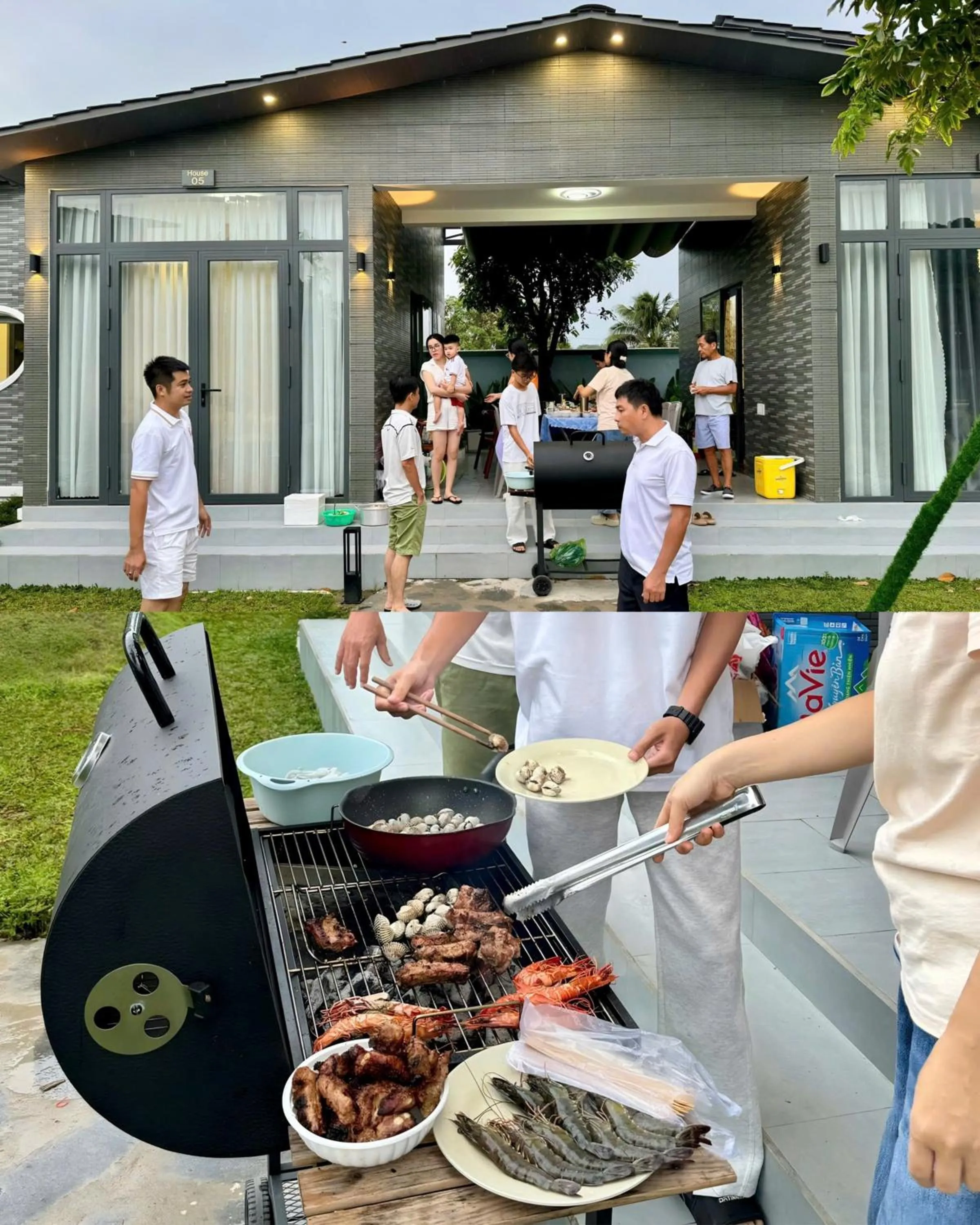 BBQ facilities in Homestay Hà Tiên Dragon