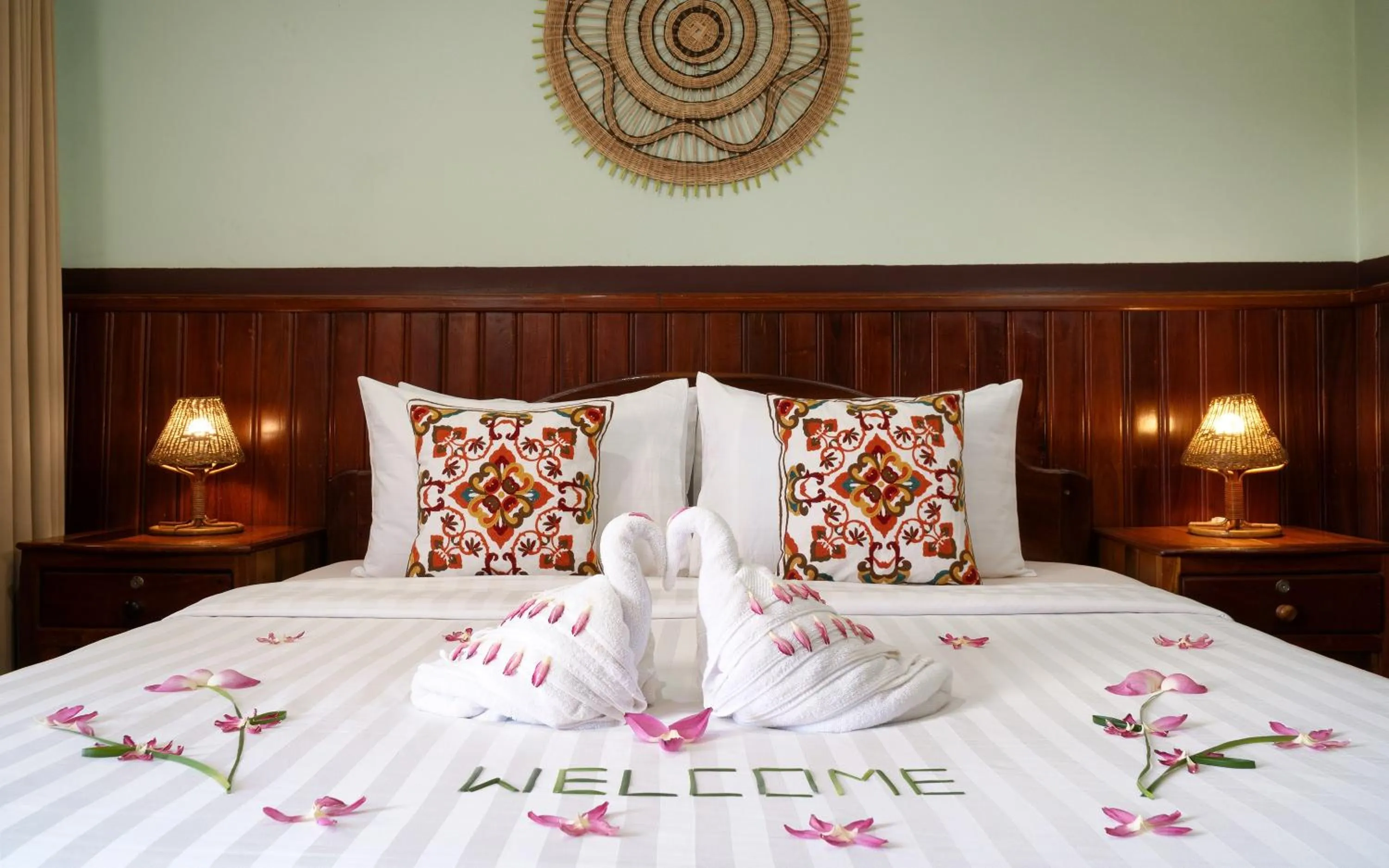 Bed in Siem Reap Center Hotel