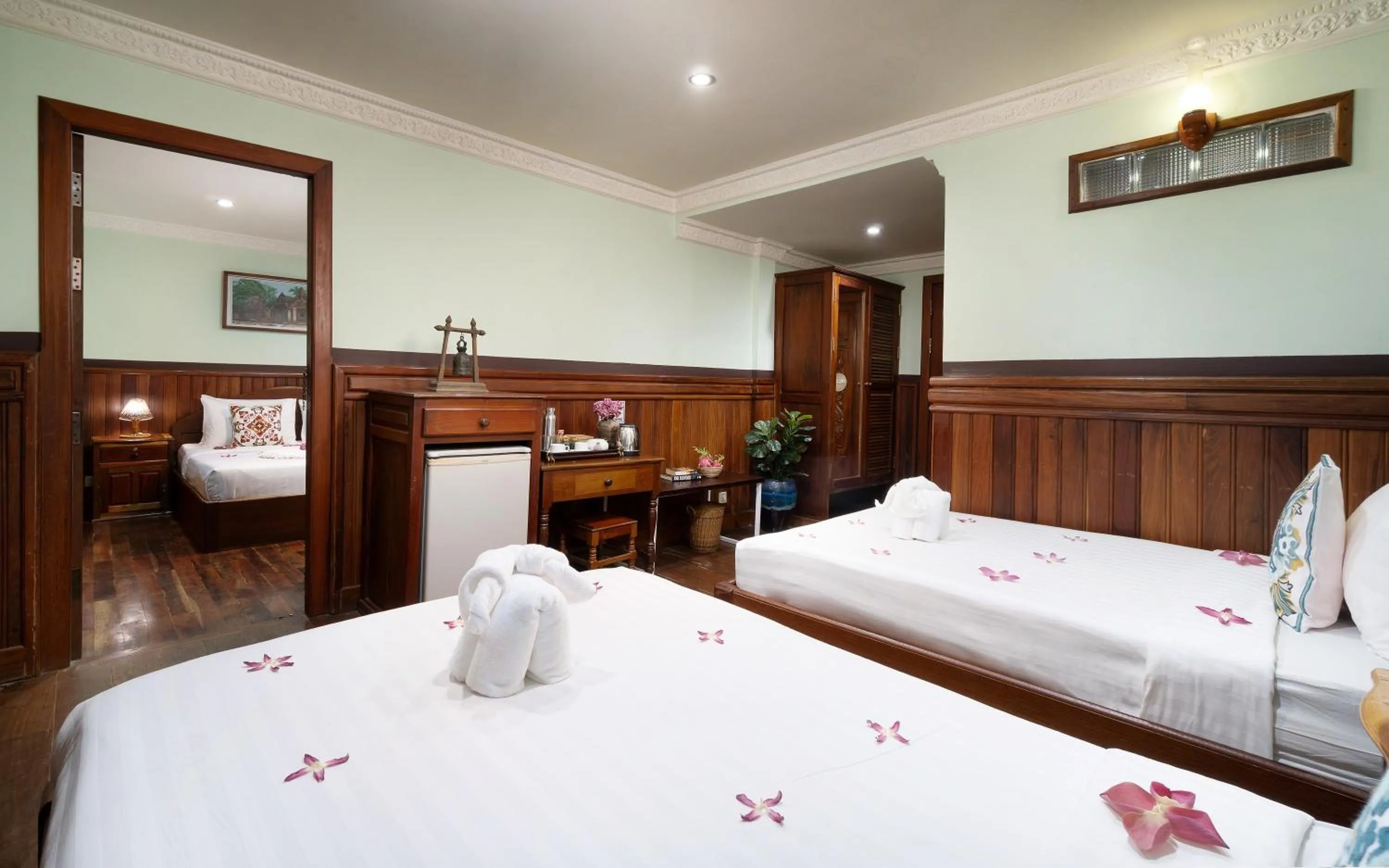 Bed in Siem Reap Center Hotel