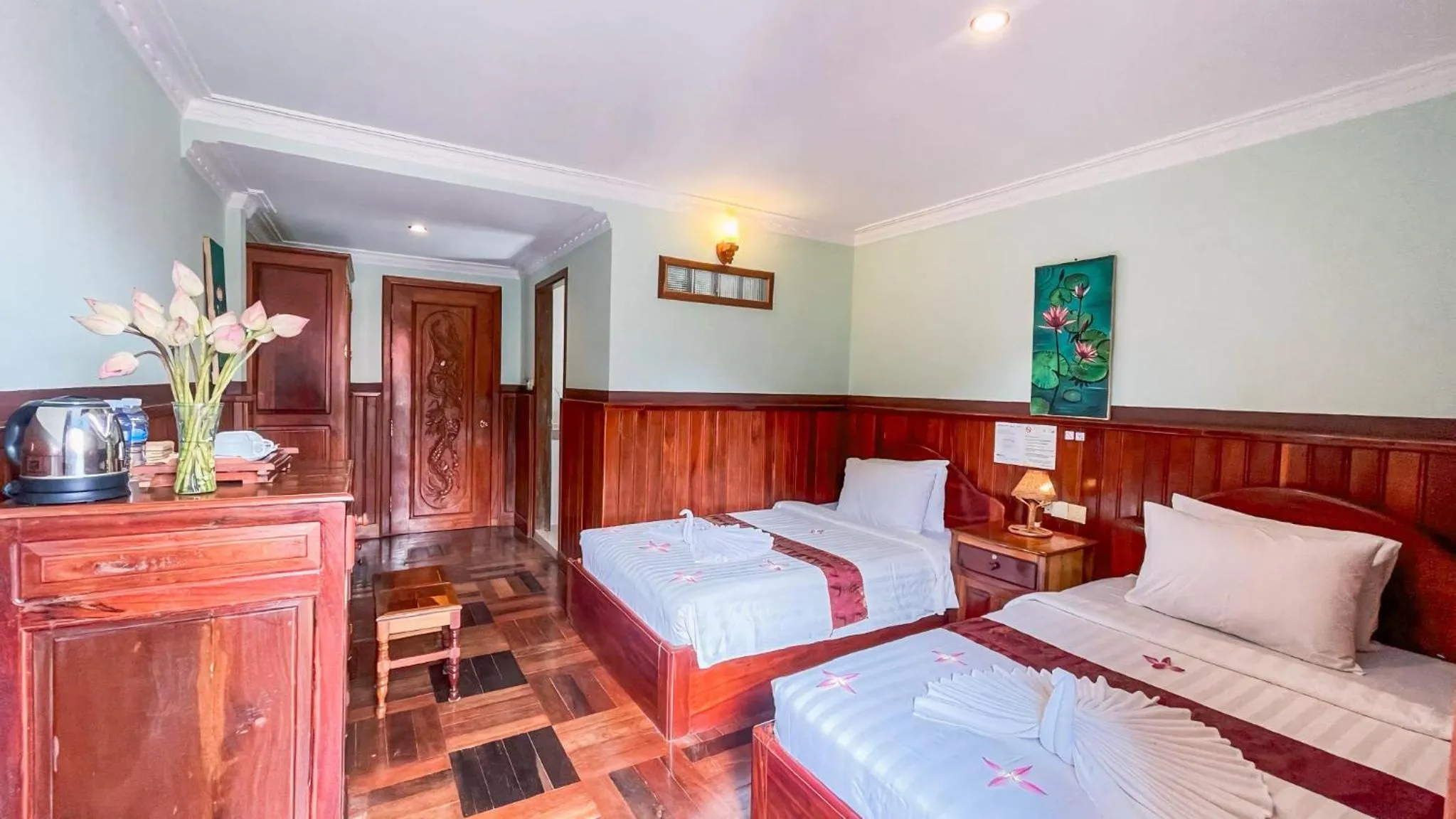 Bed in Siem Reap Center Hotel