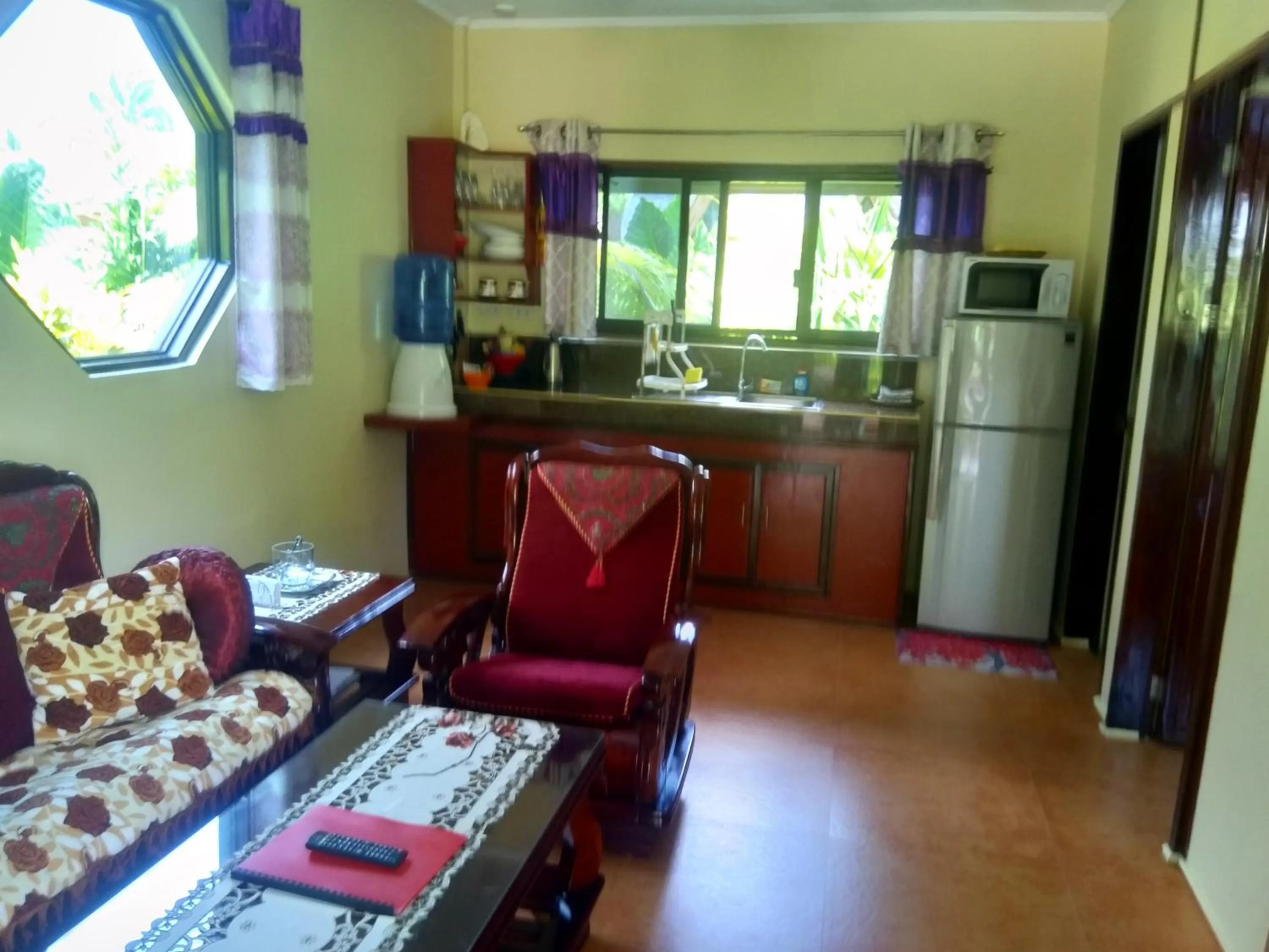 Kitchen or kitchenette in Siargao Sunset Bay Beach Villas