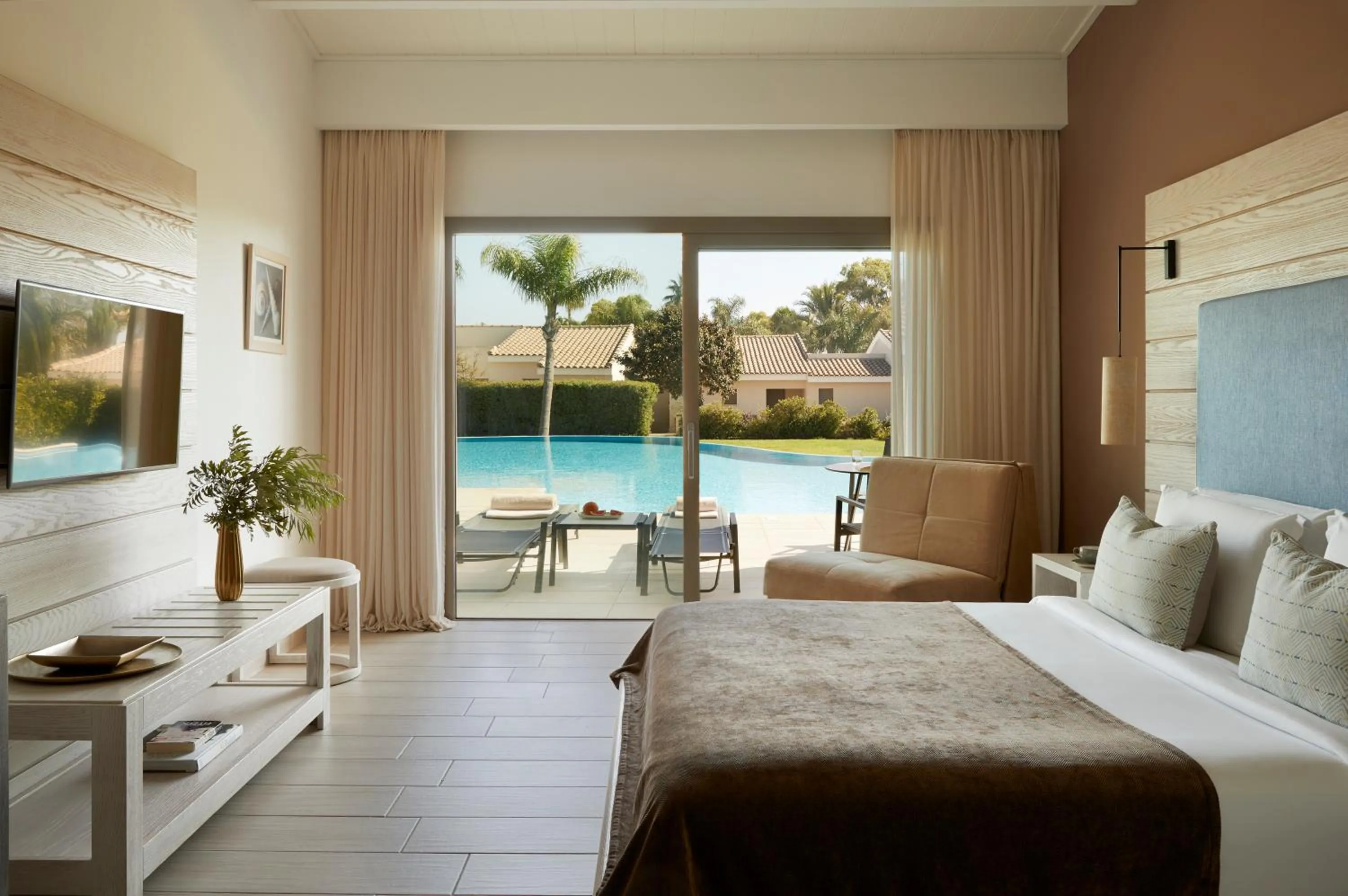 View (from property/room), Bed in Mare Ayia Napa