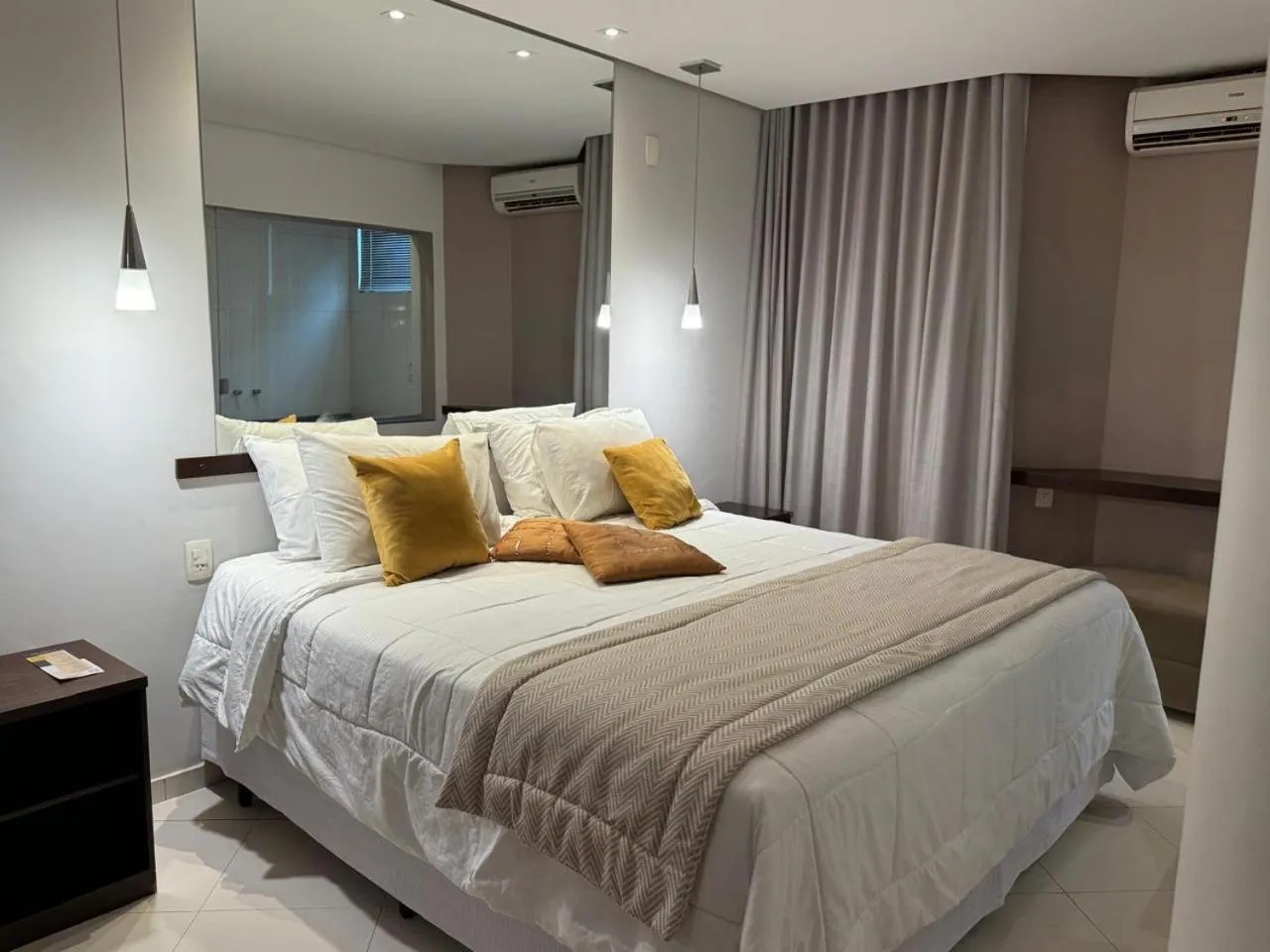 Bed in Ouro Cerrado Palace Hotel