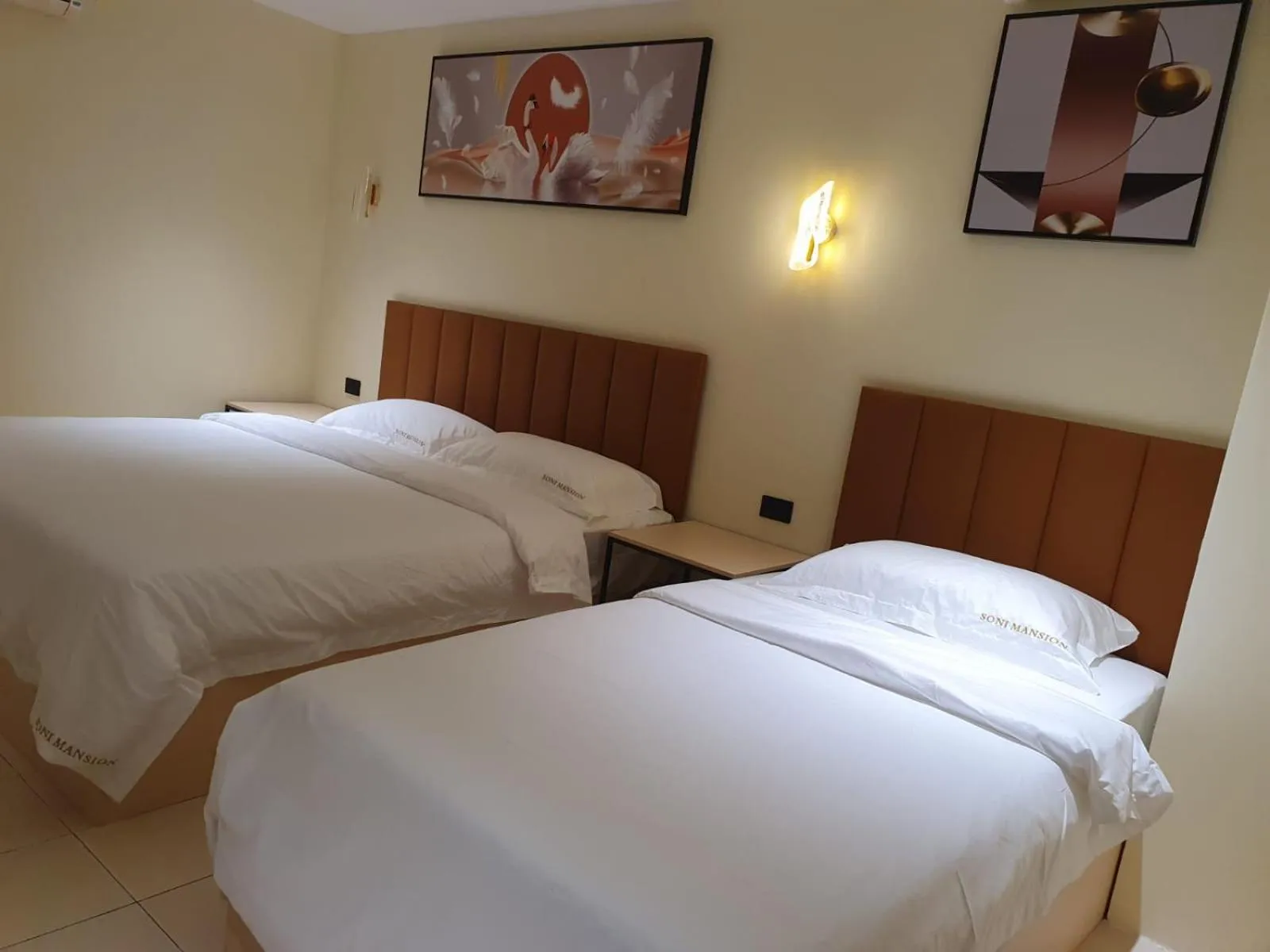 Bed in Hotel Soni Mansion Pratunam