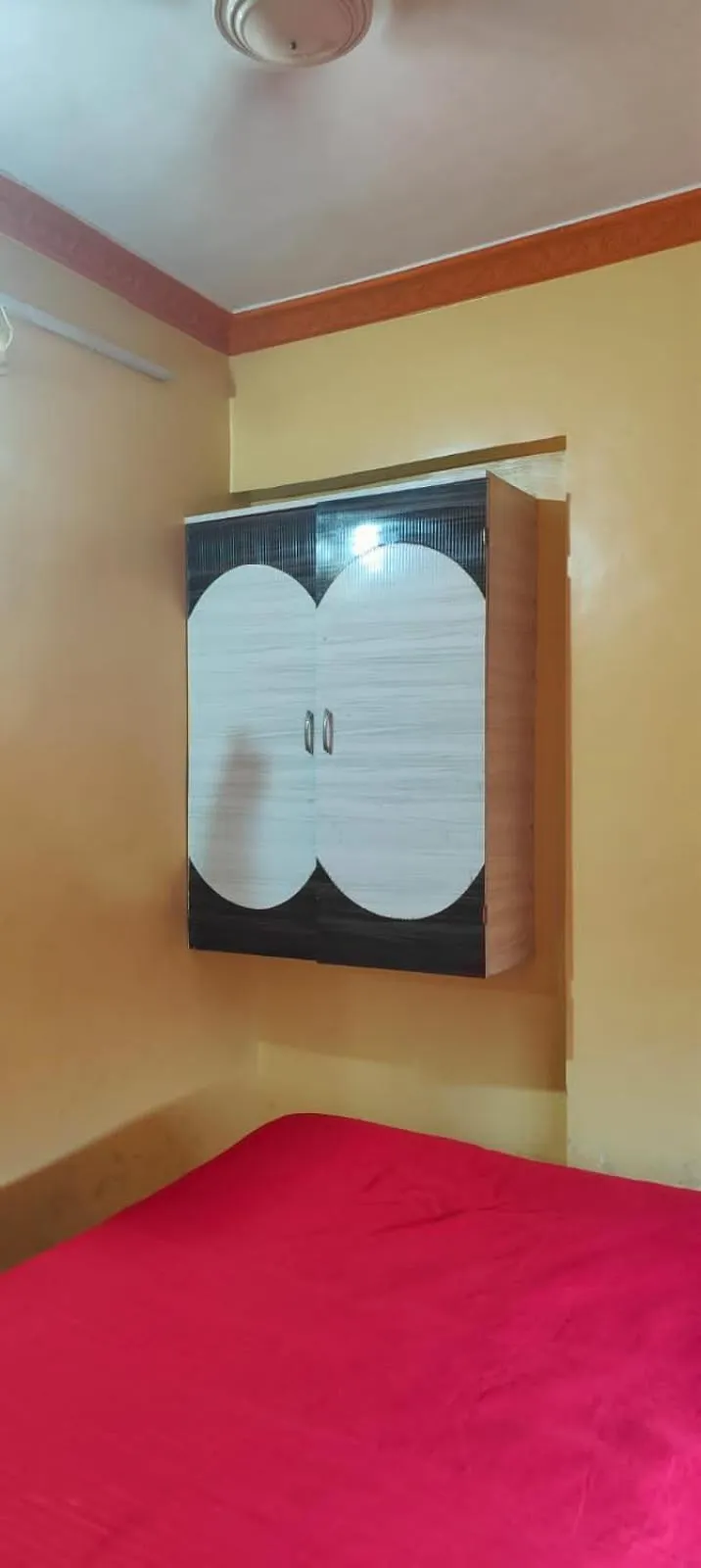 Bed in Hotel Krishna Palace