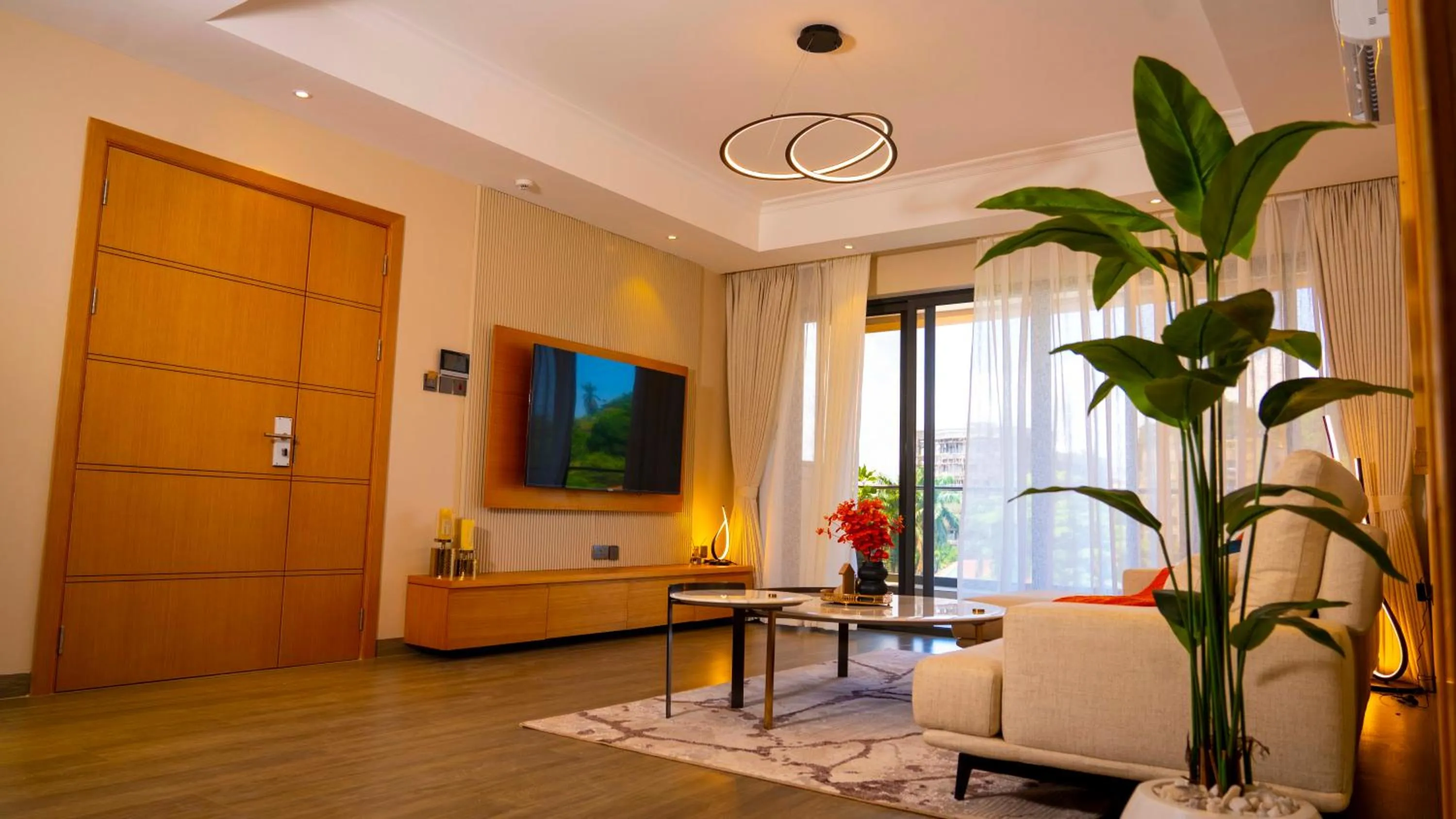 Living room in Abrish Hotel and Apartment