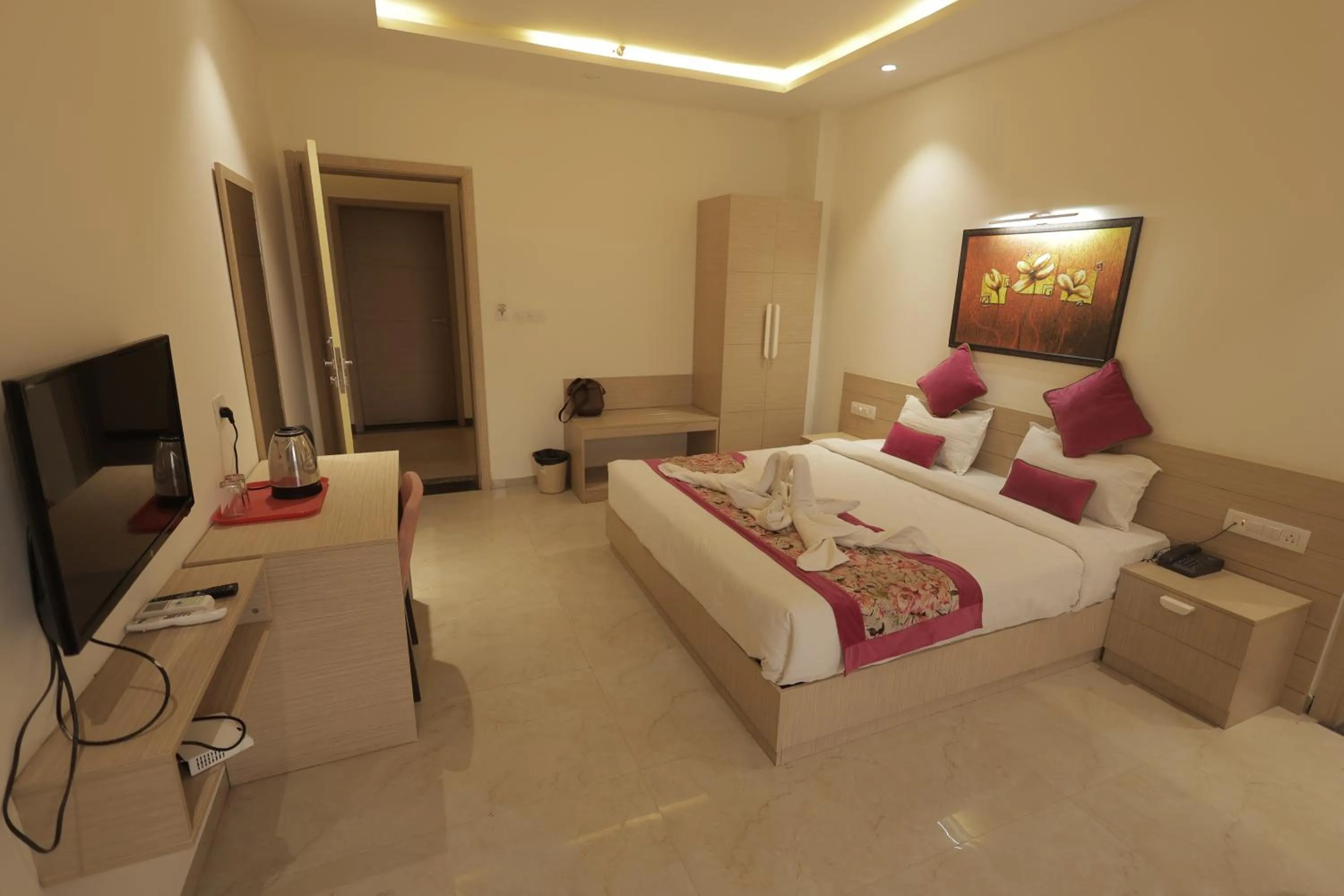 Bedroom, Bed in Hotel Grand Vasaante