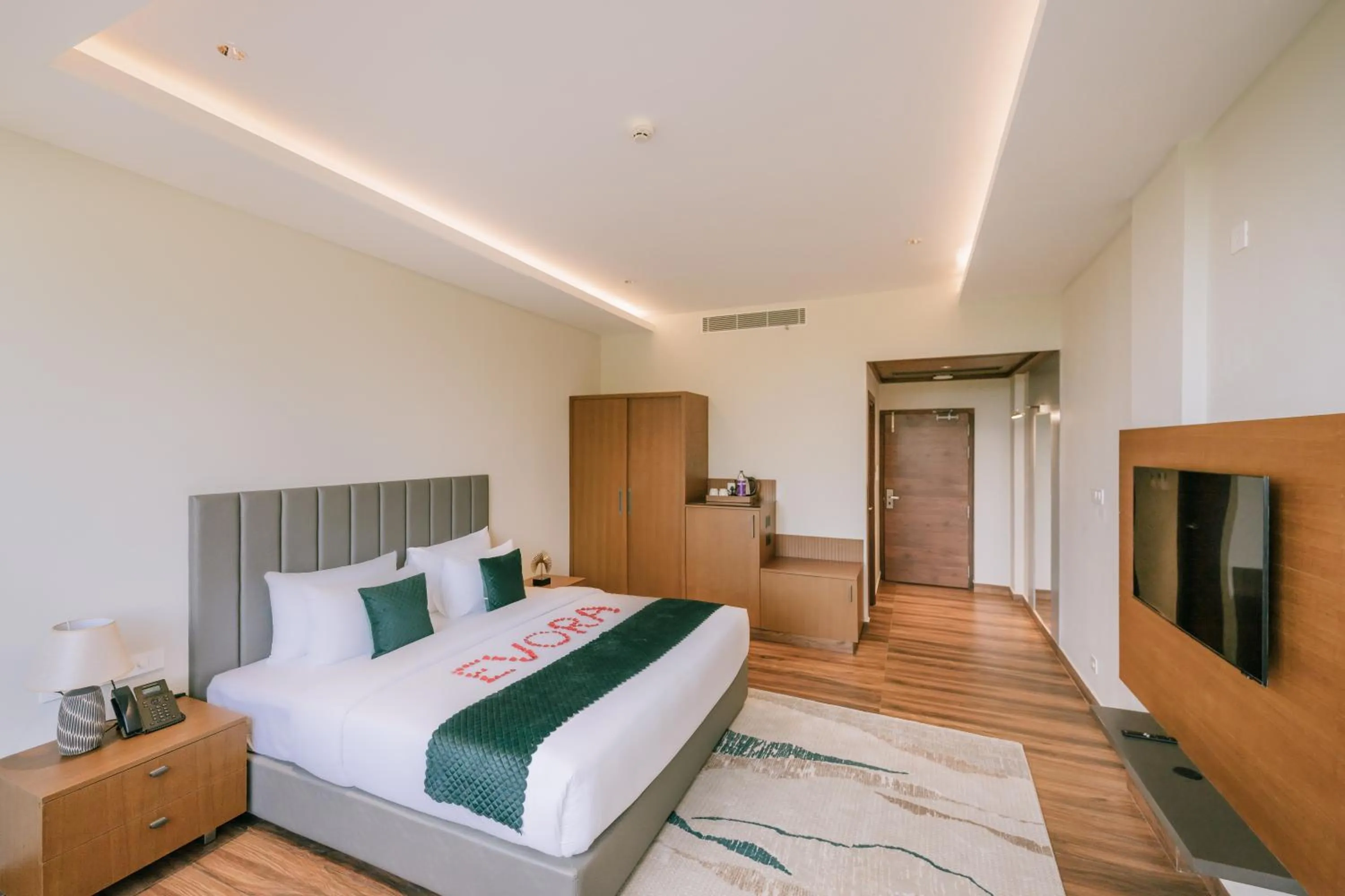 Floor plan, Bed in EVORA Resort and SPA