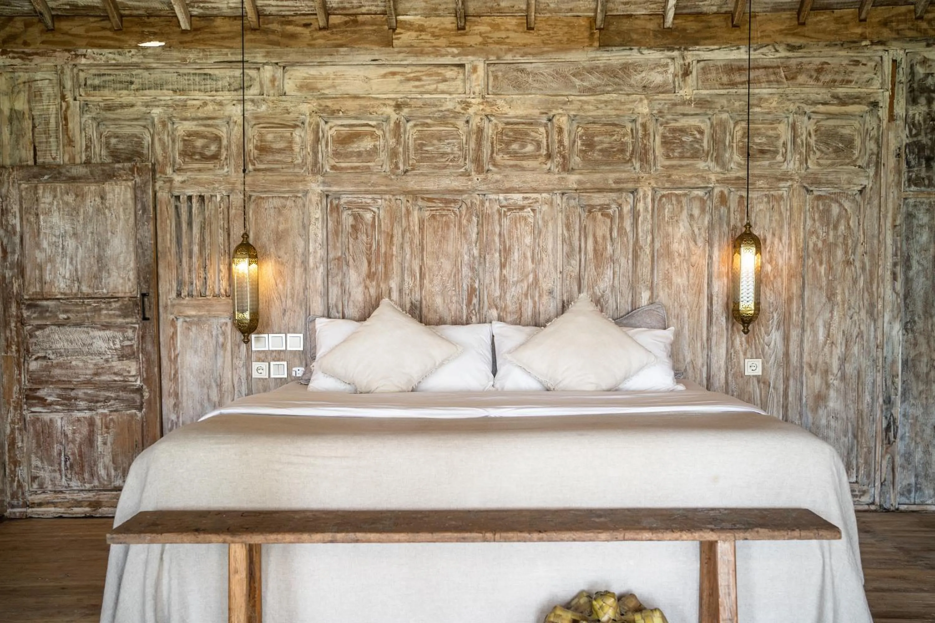 Bed in The Raja Lima hotel