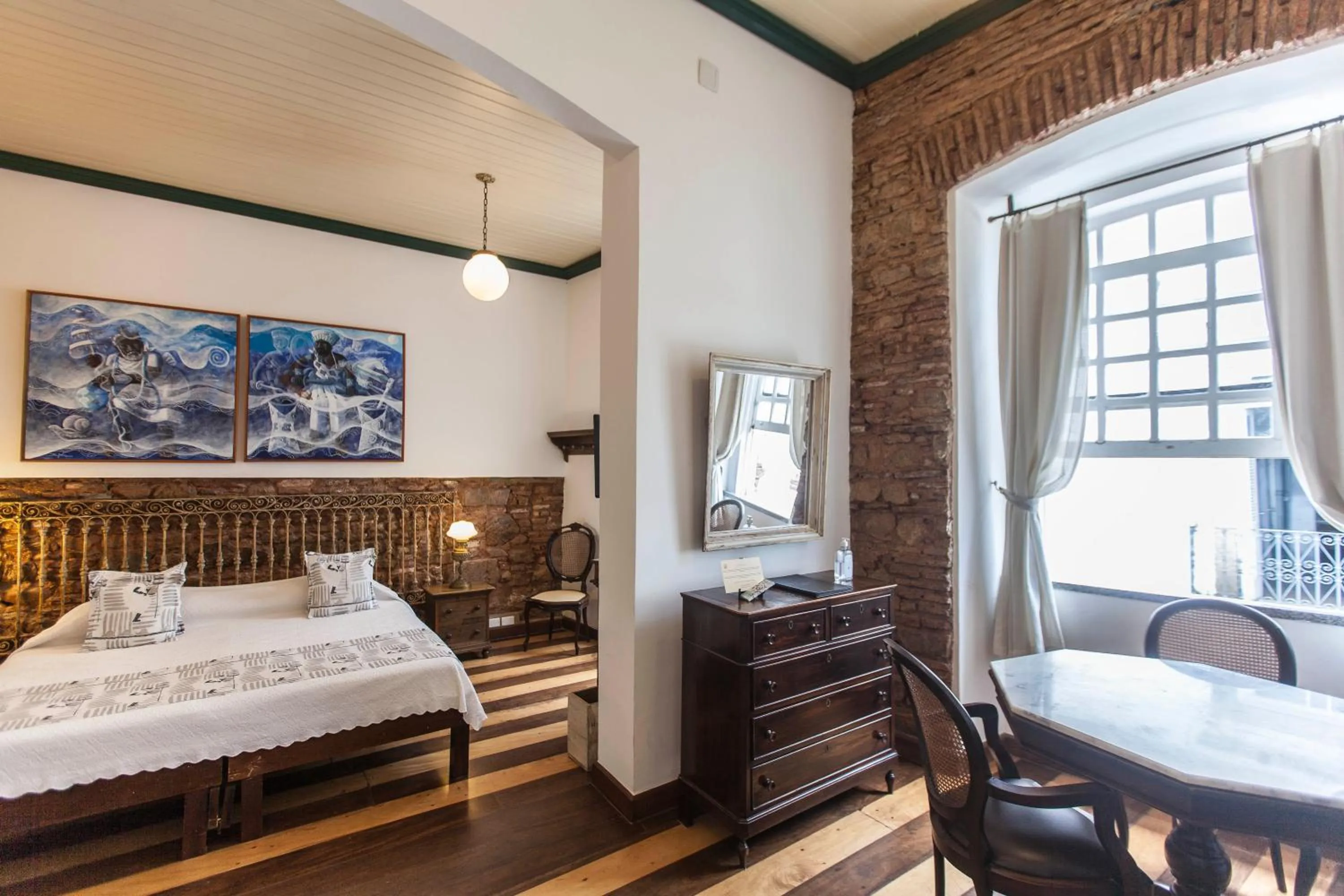 Bed in Pousada Solar dos Deuses