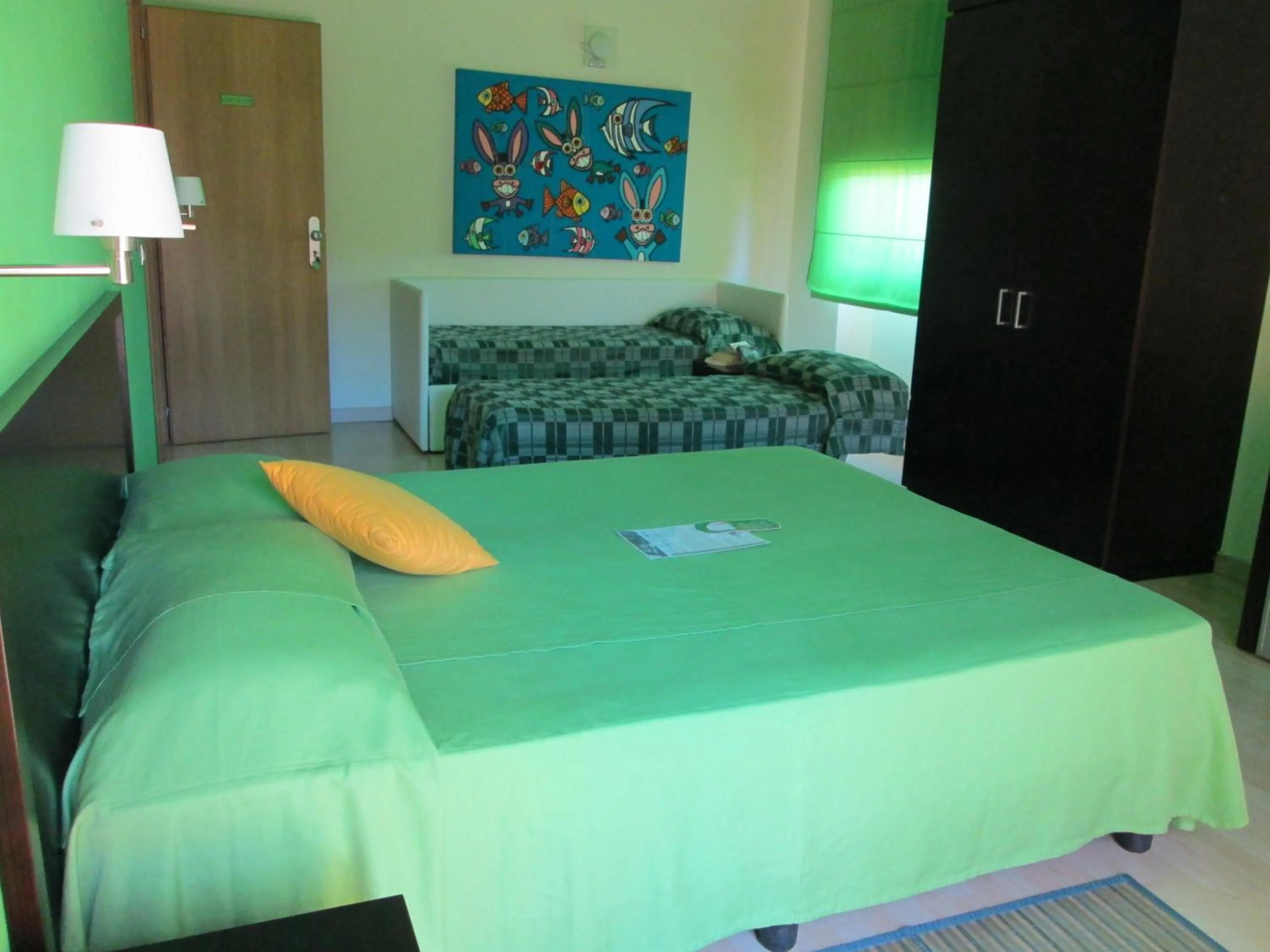 Bed in Hotel I Colori