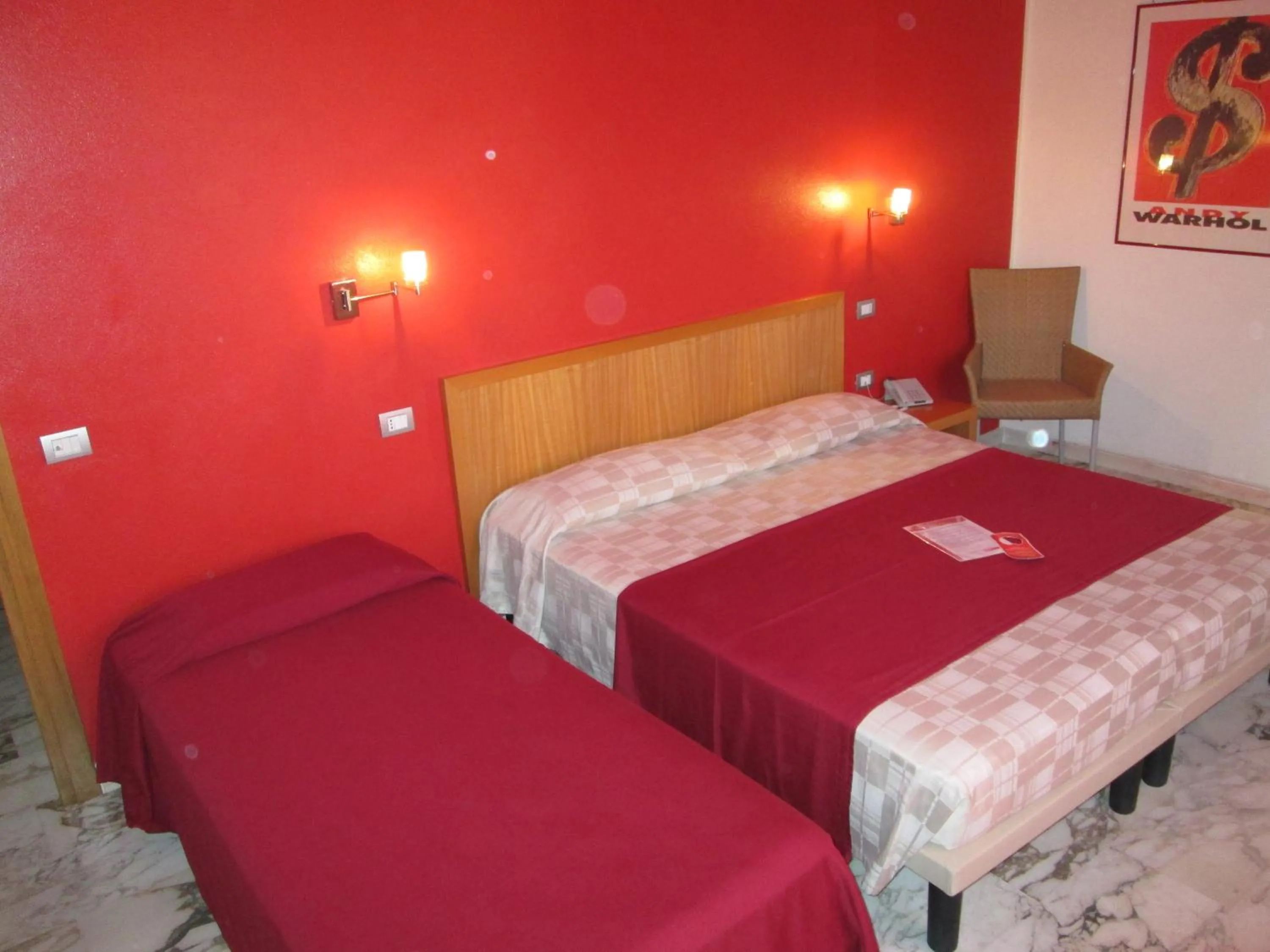 Bed in Hotel I Colori