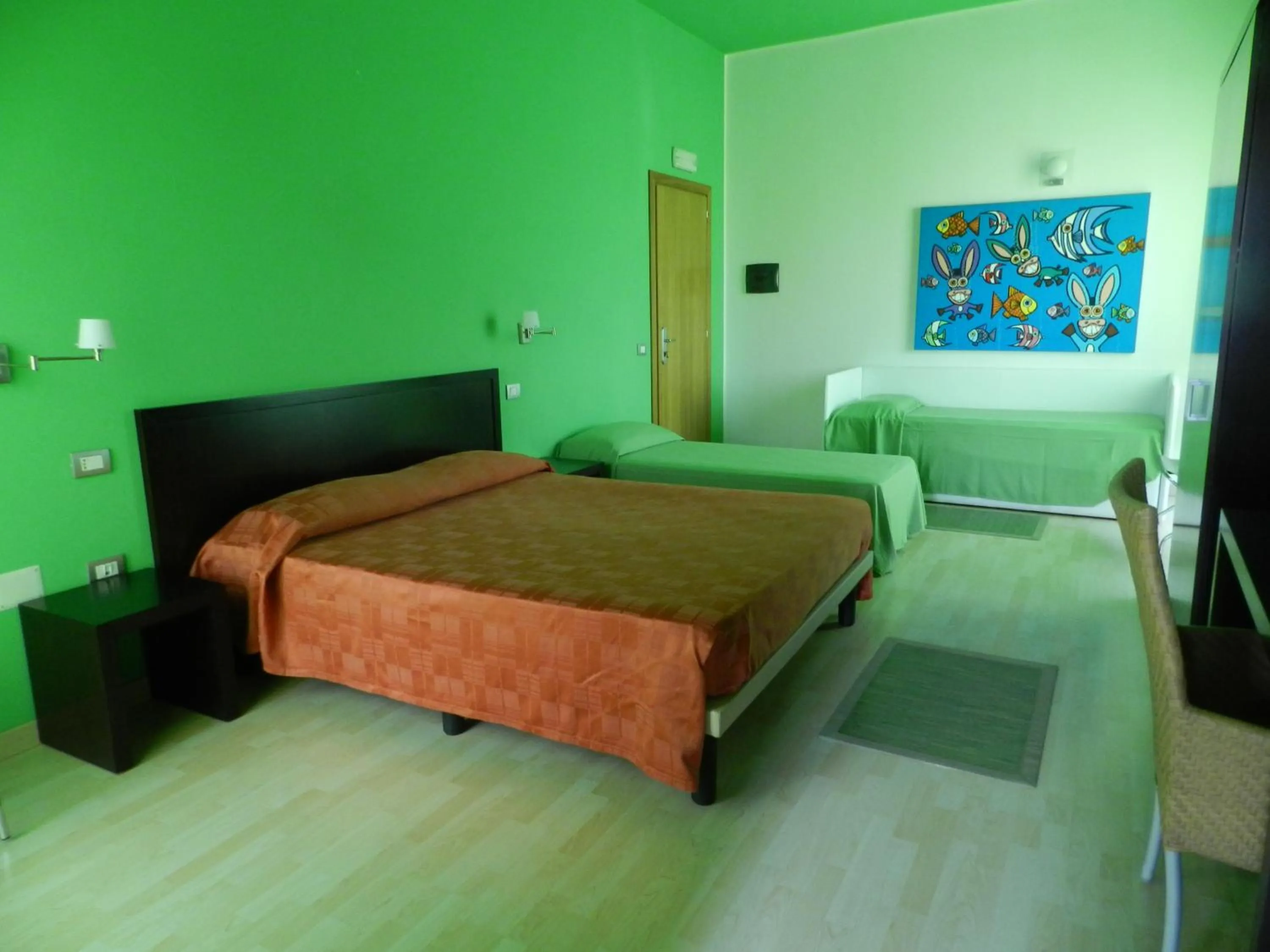 Bedroom, Bed in Hotel I Colori