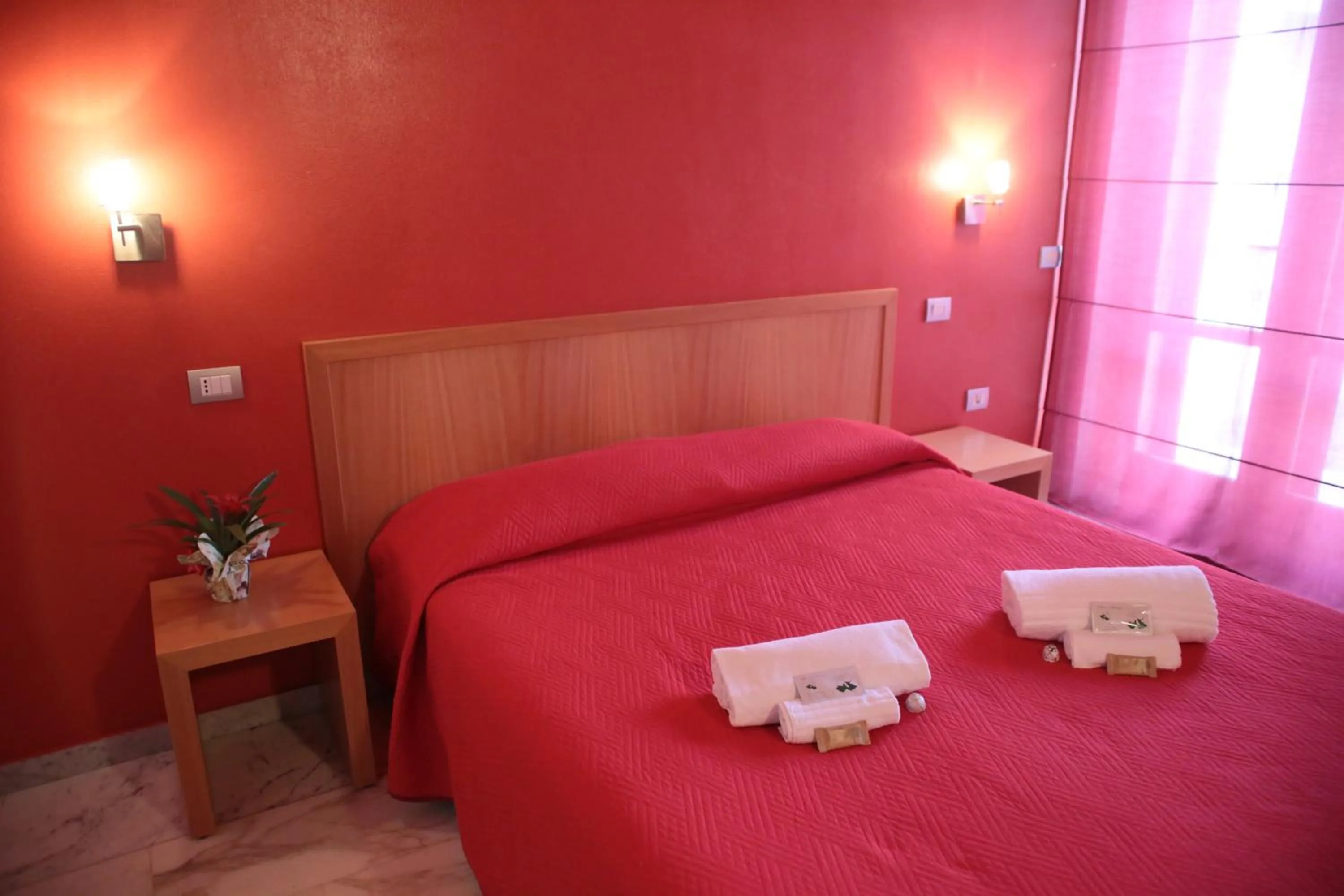 Bed in Hotel I Colori