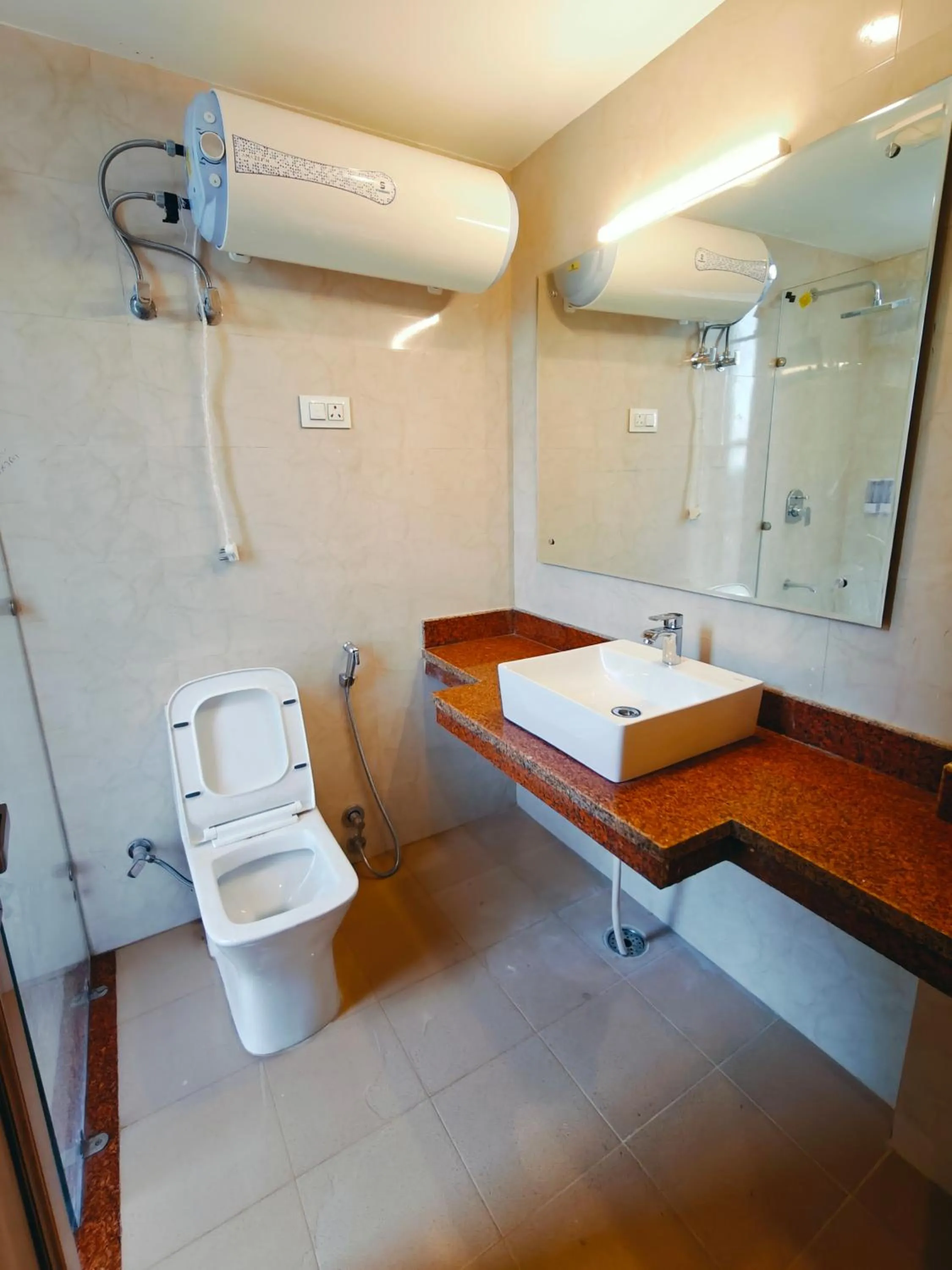 Bathroom in Hotel New Pratap