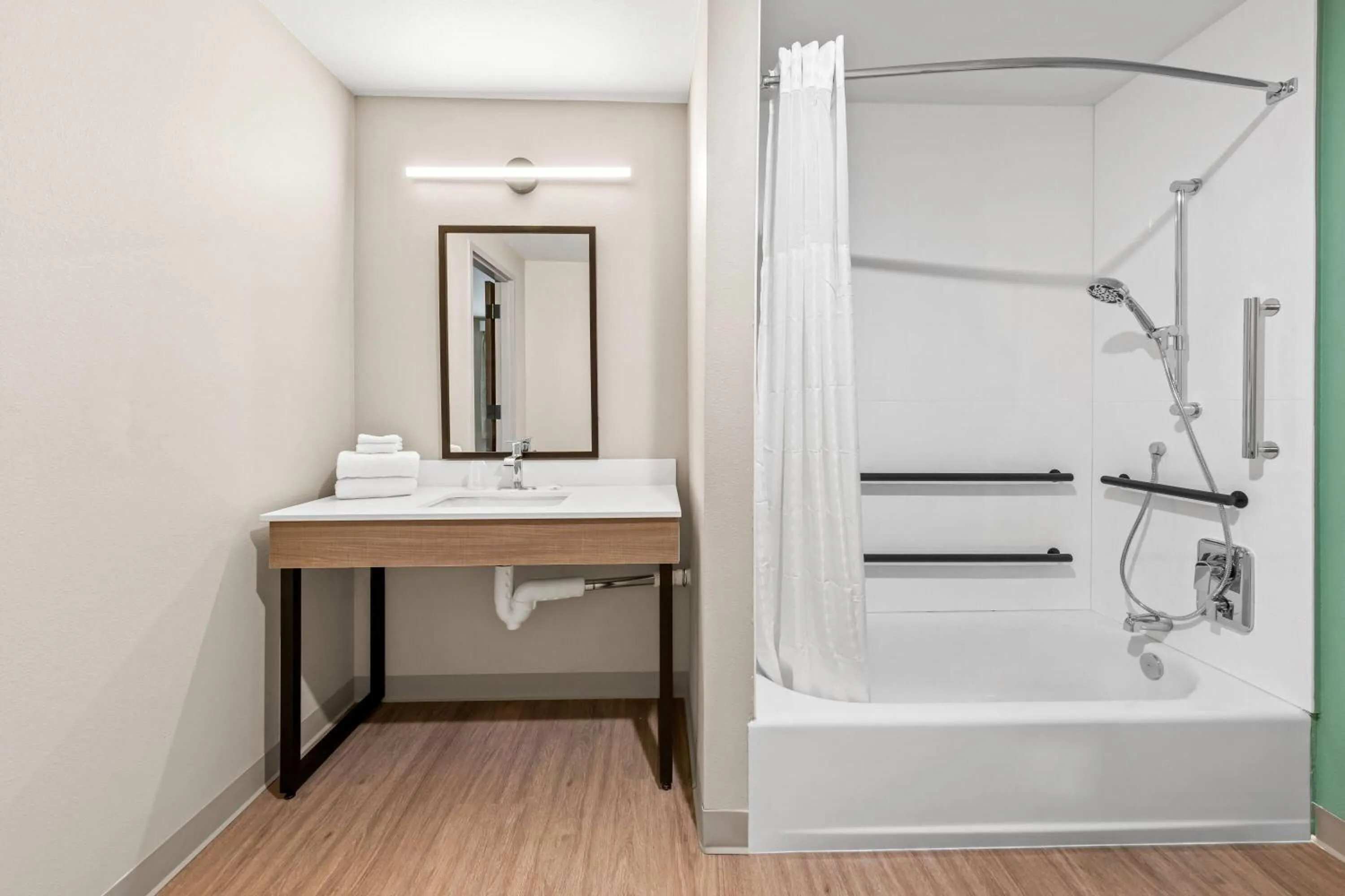 Bathroom in ECHO Suites Extended Stay by Wyndham Reno