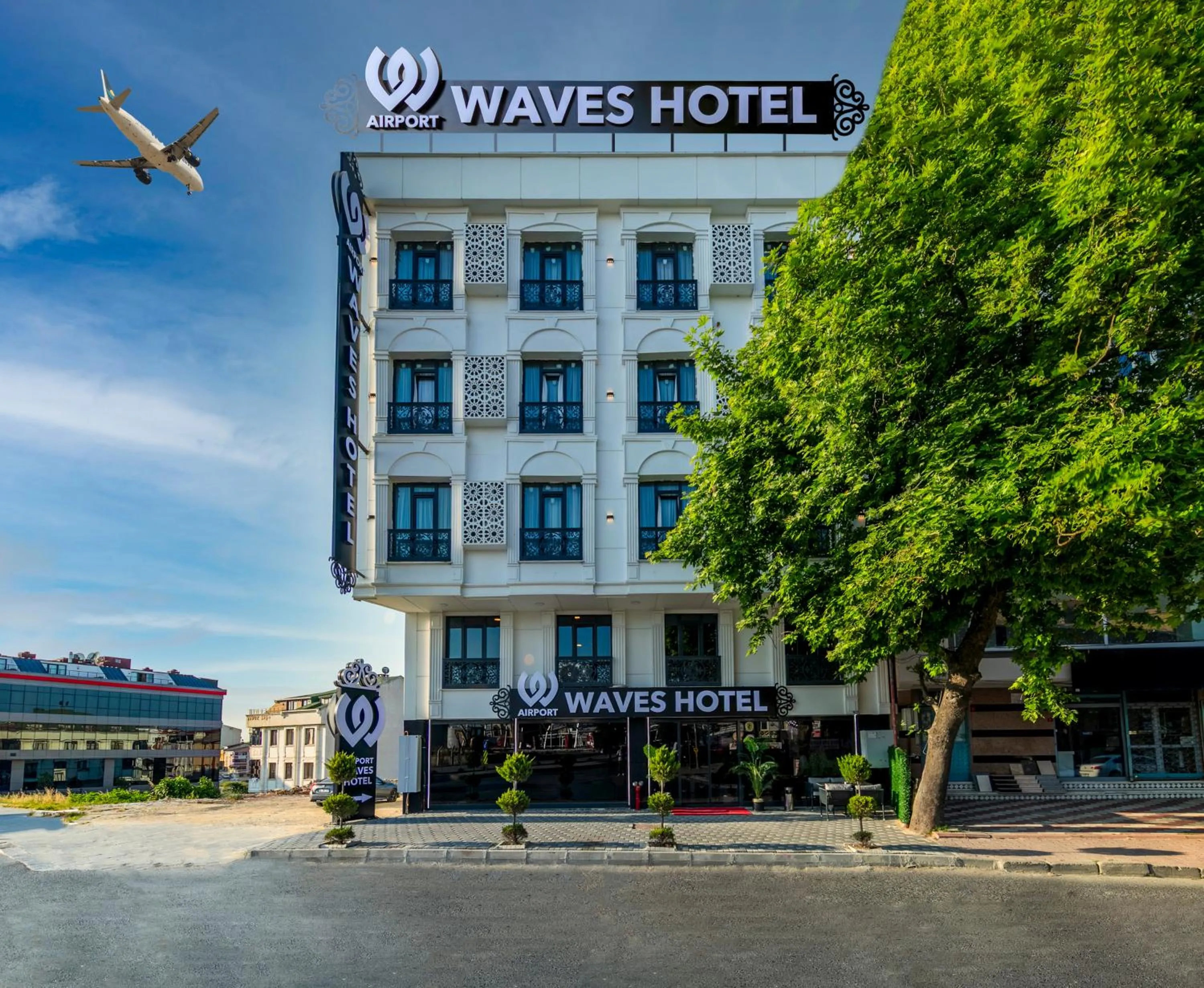 Property building in Airport Waves Hotel