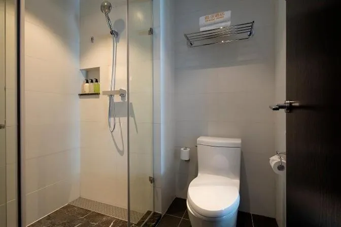 Bathroom in JL Boutique Hotel shanghai Tian An 1000 Trees Jing An Temple changshou Road Store