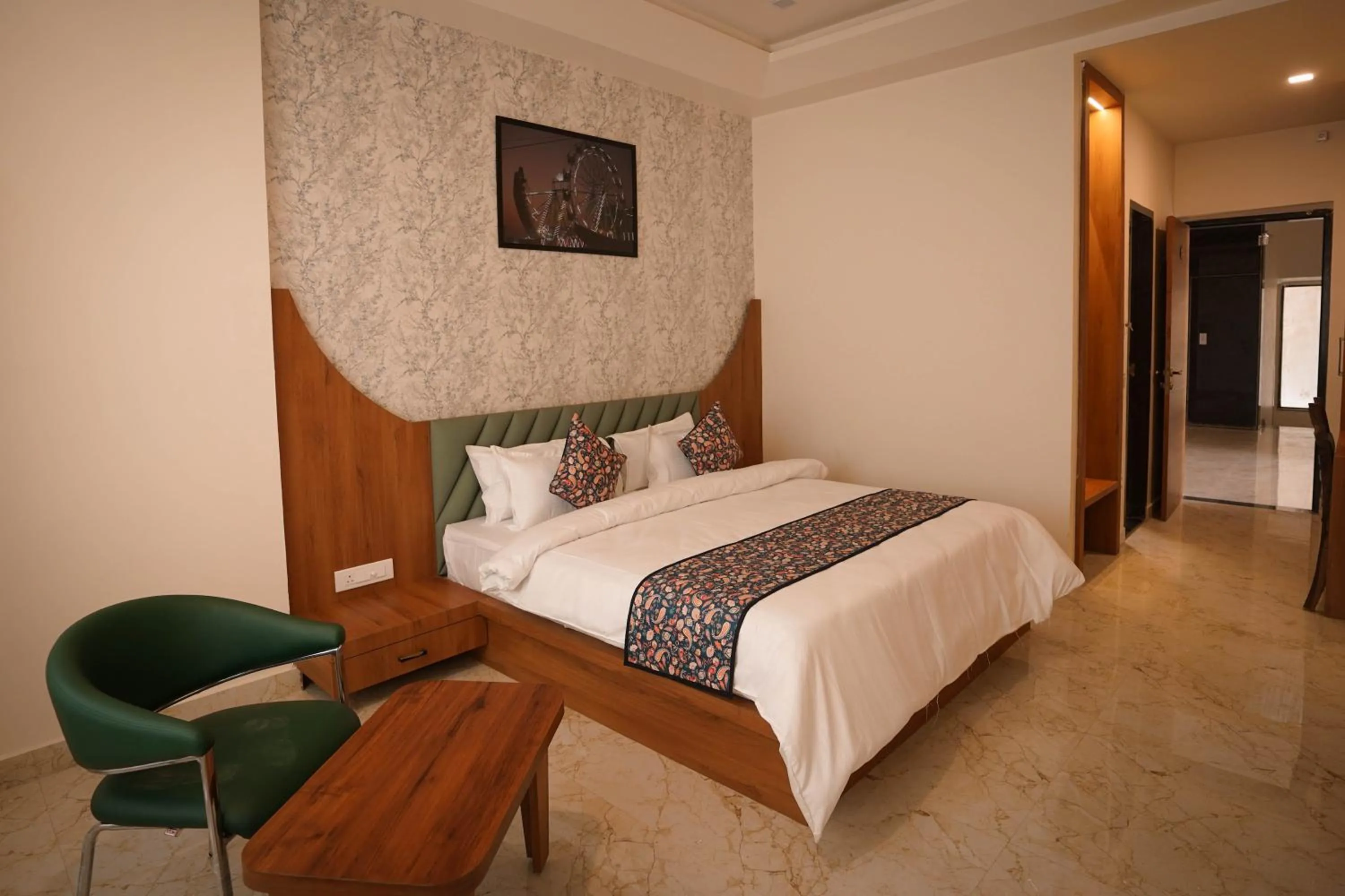 View (from property/room), Bed in Hotel Holy Pushkar by DIV Hospitality