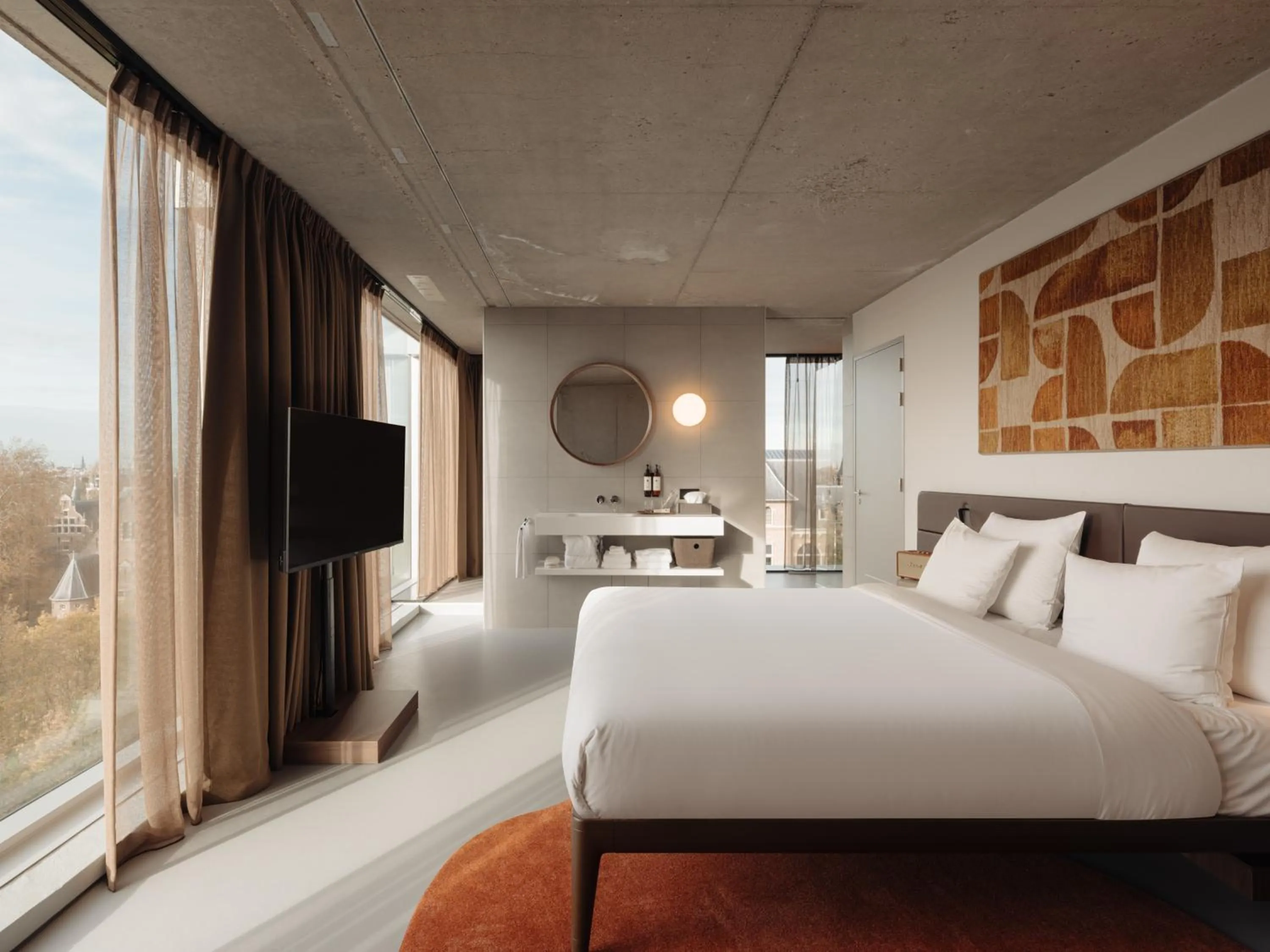 Bed in Hotel V Oosterpark