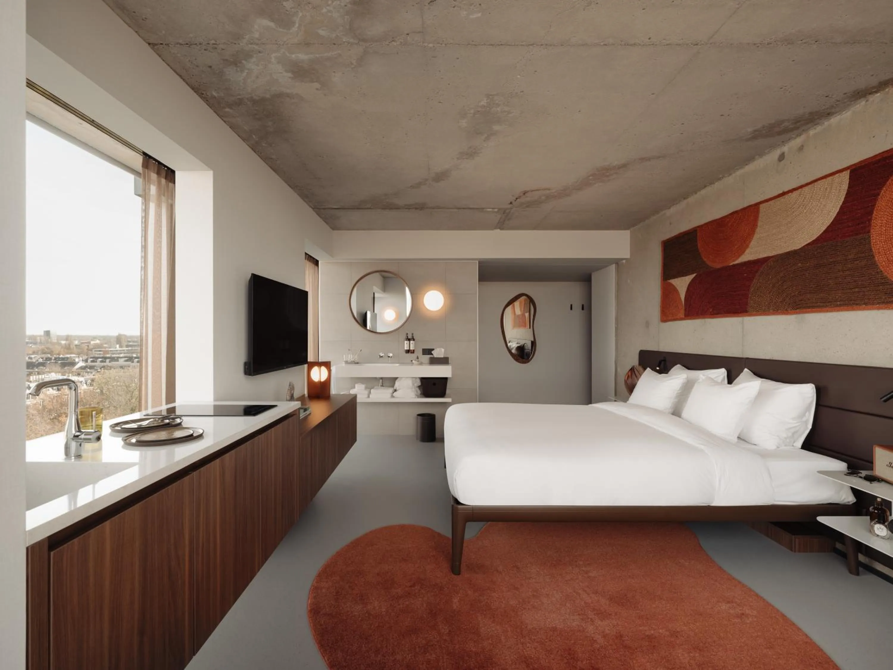 Bed in Hotel V Oosterpark