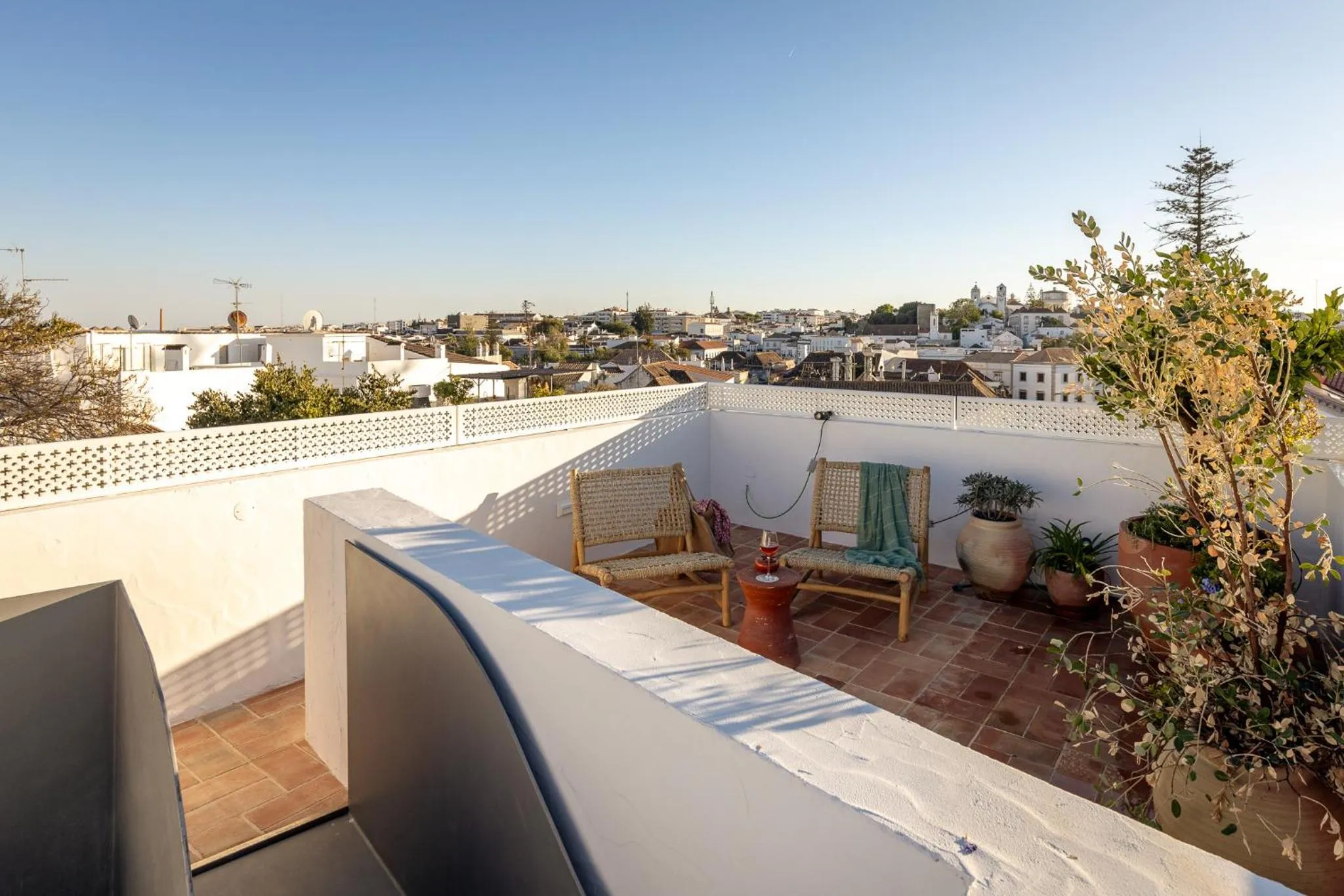 Balcony/Terrace in Palácio de Tavira, a Small Luxury Hotel of the World