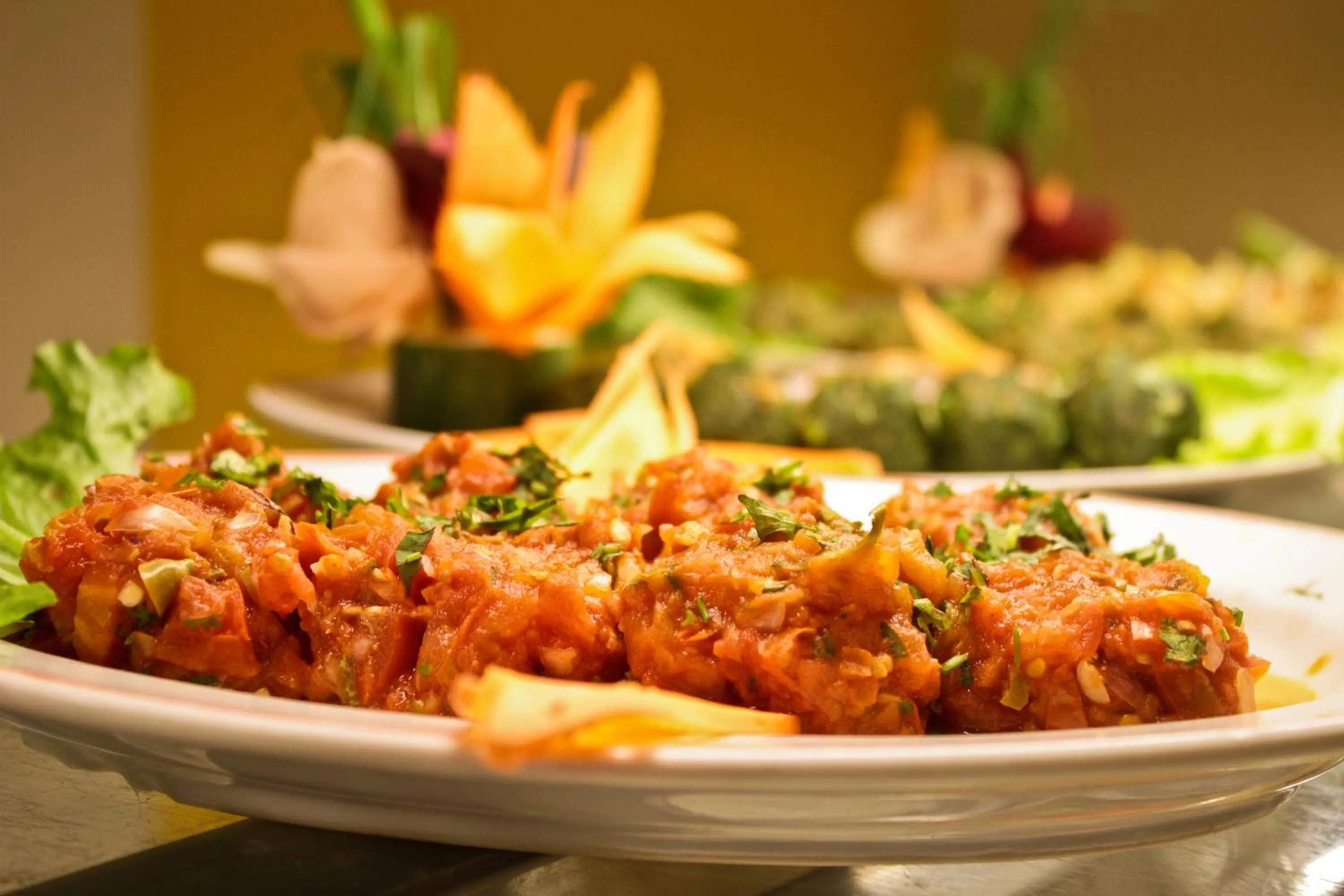 Food close-up in Hotel Ornate