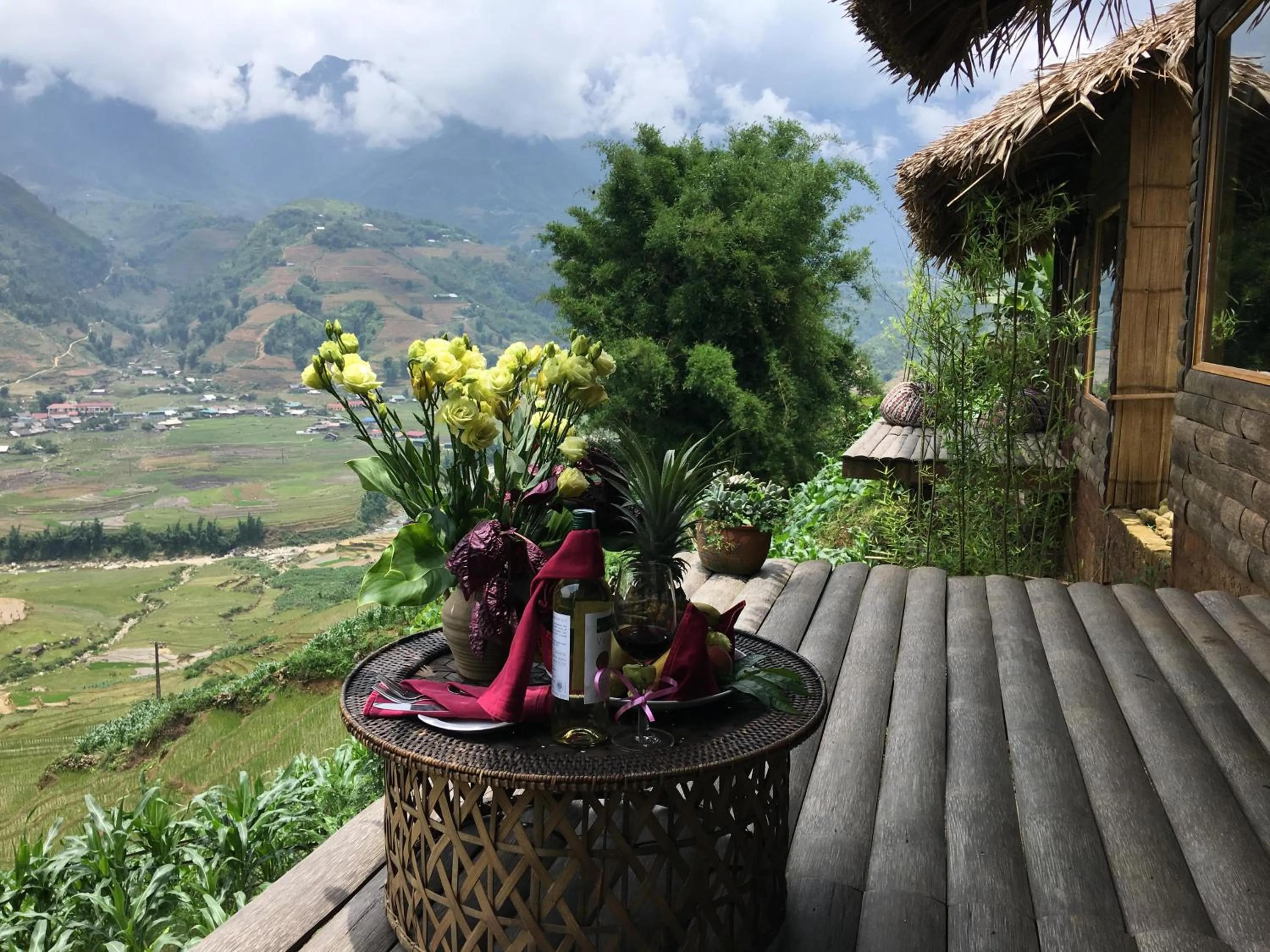 Patio in Eco Palms House - Sapa Retreat